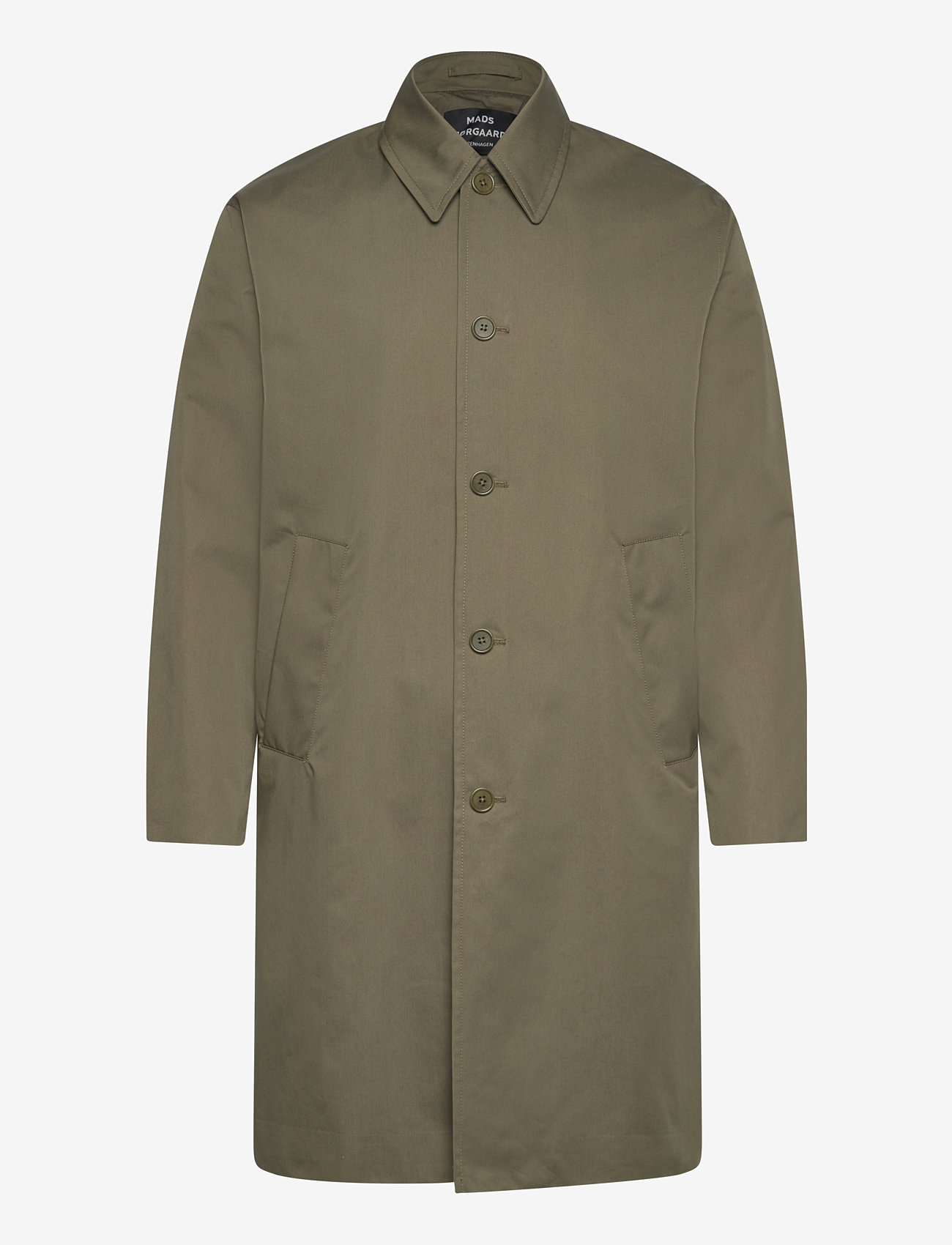 Mads Nørgaard - Repellent Twill Curtis Coat - lette frakker - kalamata - 0