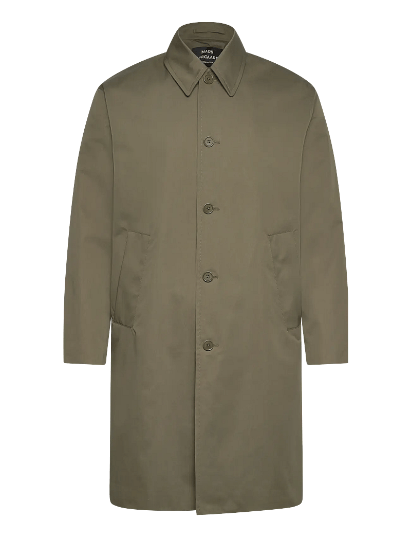 Mads Nørgaard - Repellent Twill Curtis Coat - lette frakker - kalamata - 0