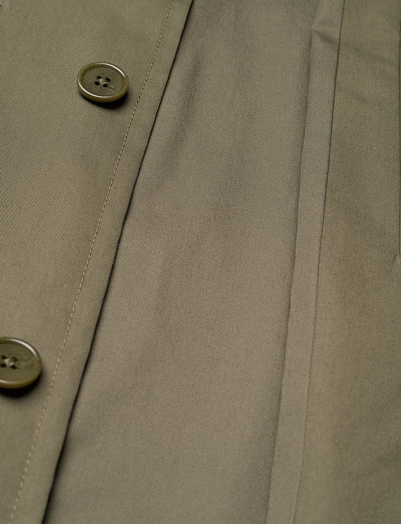 Mads Nørgaard - Repellent Twill Curtis Coat - lette frakker - kalamata - 4