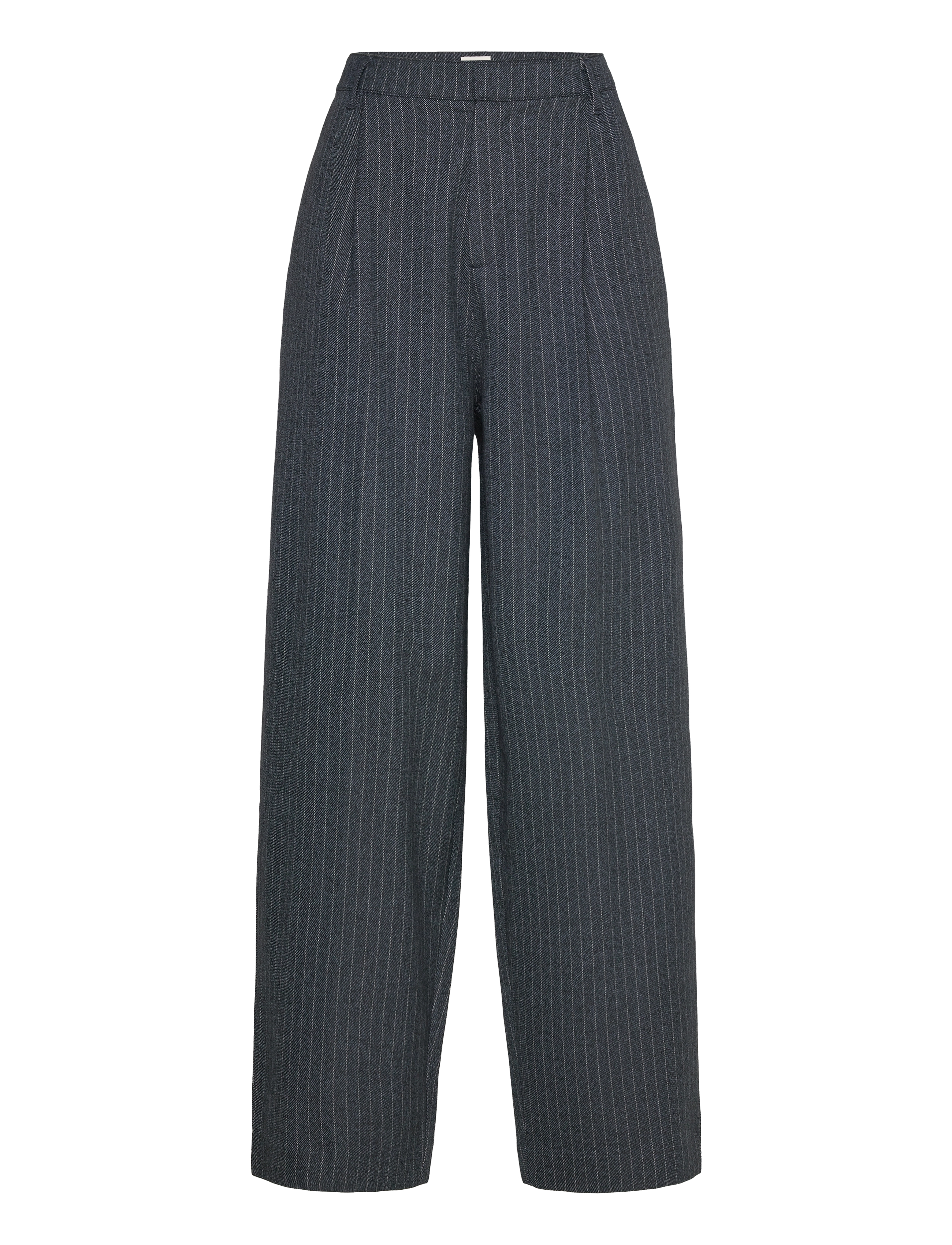 MADS NØRGAARD Pinstripe Melange Maria Hosen Navy - 36 - Damen