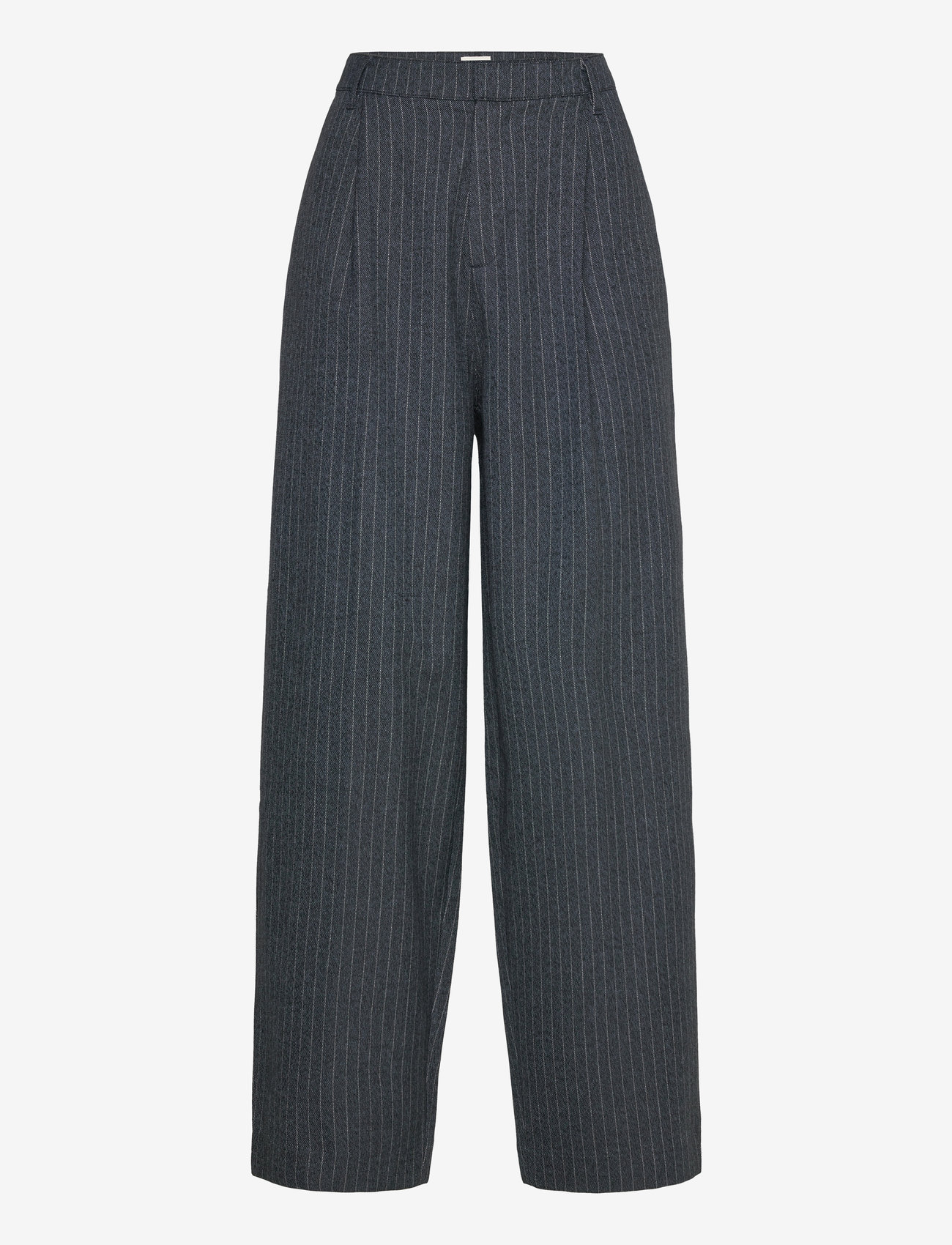 Mads Nørgaard - Pinstripe Melange Maria Pants - parisian night melange - 0