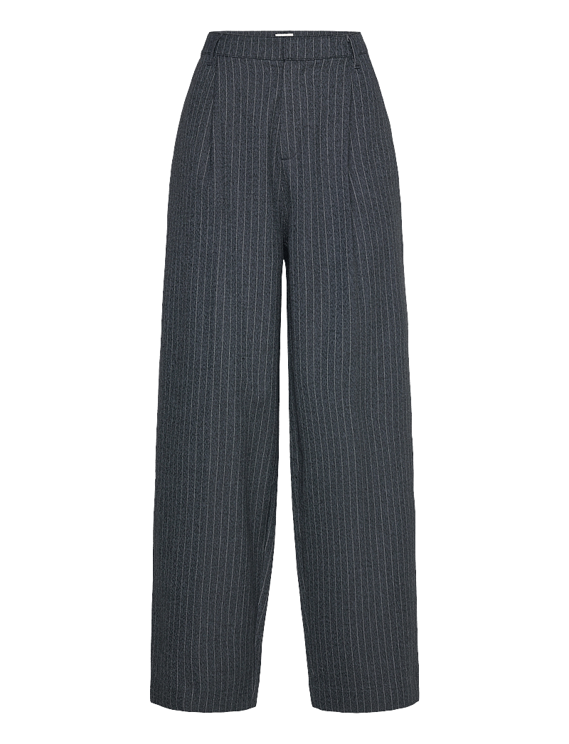 Mads Nørgaard - Pinstripe Melange Maria Pants - parisian night melange - 0
