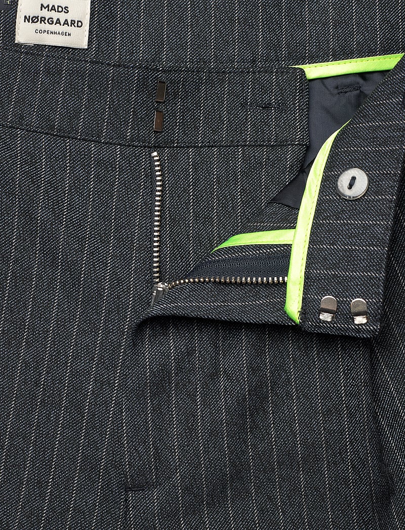 Mads Nørgaard - Pinstripe Melange Maria Pants - parisian night melange - 3
