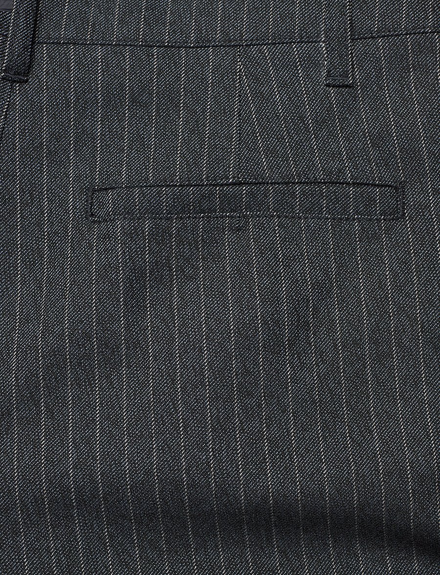 Mads Nørgaard - Pinstripe Melange Maria Pants - parisian night melange - 4