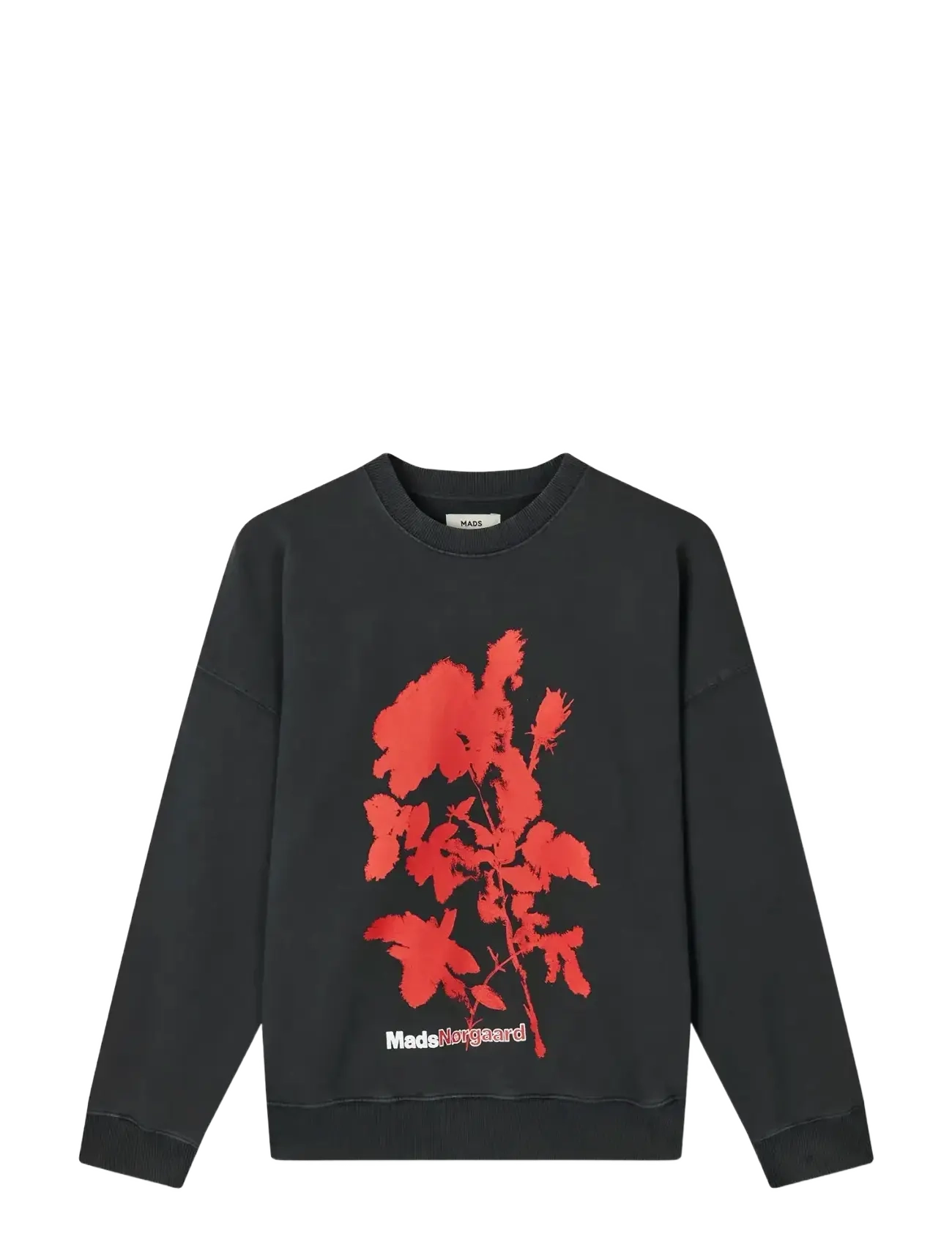 MADS NØRGAARD Compact Baumwolle Atli Sweatshirt Schwarz - XS - Damen