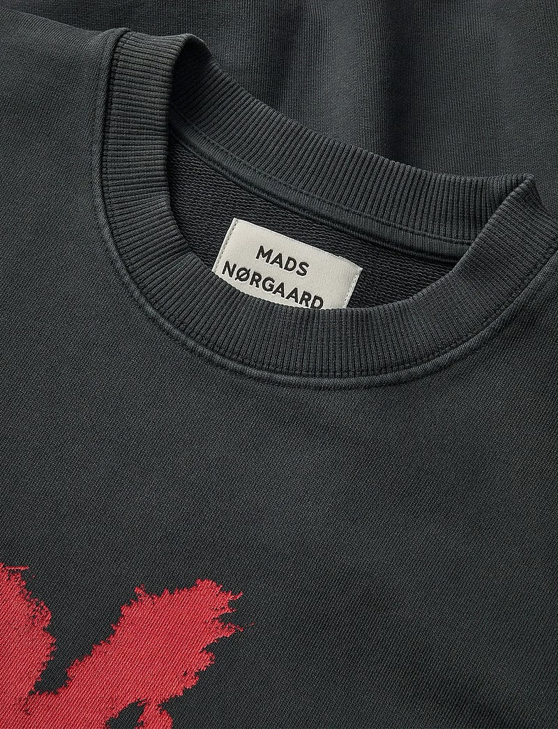 Mads Nørgaard - Compact Cotton Atli Sweatshirt - dressipluusid - black - 1