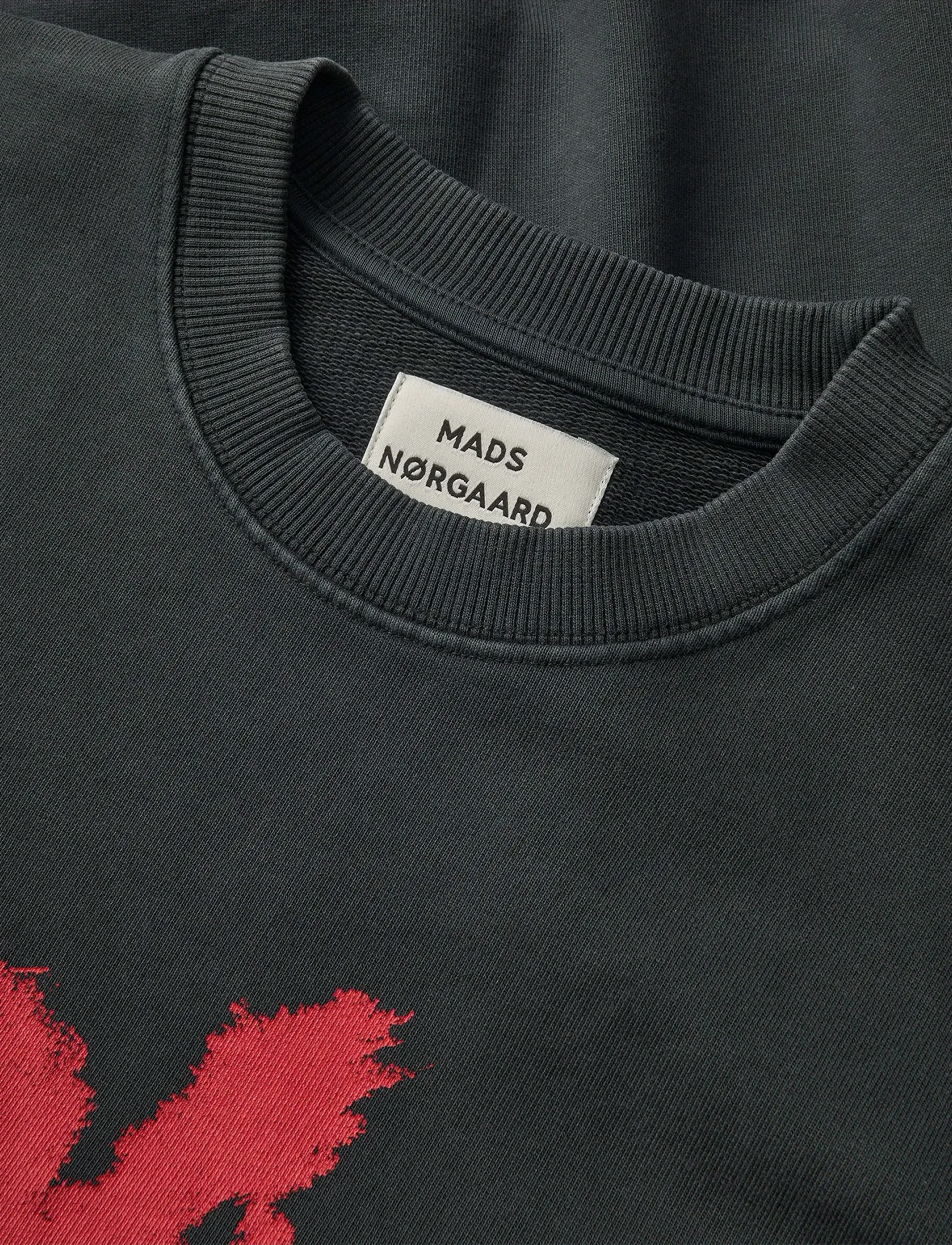 Mads Nørgaard - Compact Cotton Atli Sweatshirt - hoodies - black - 1