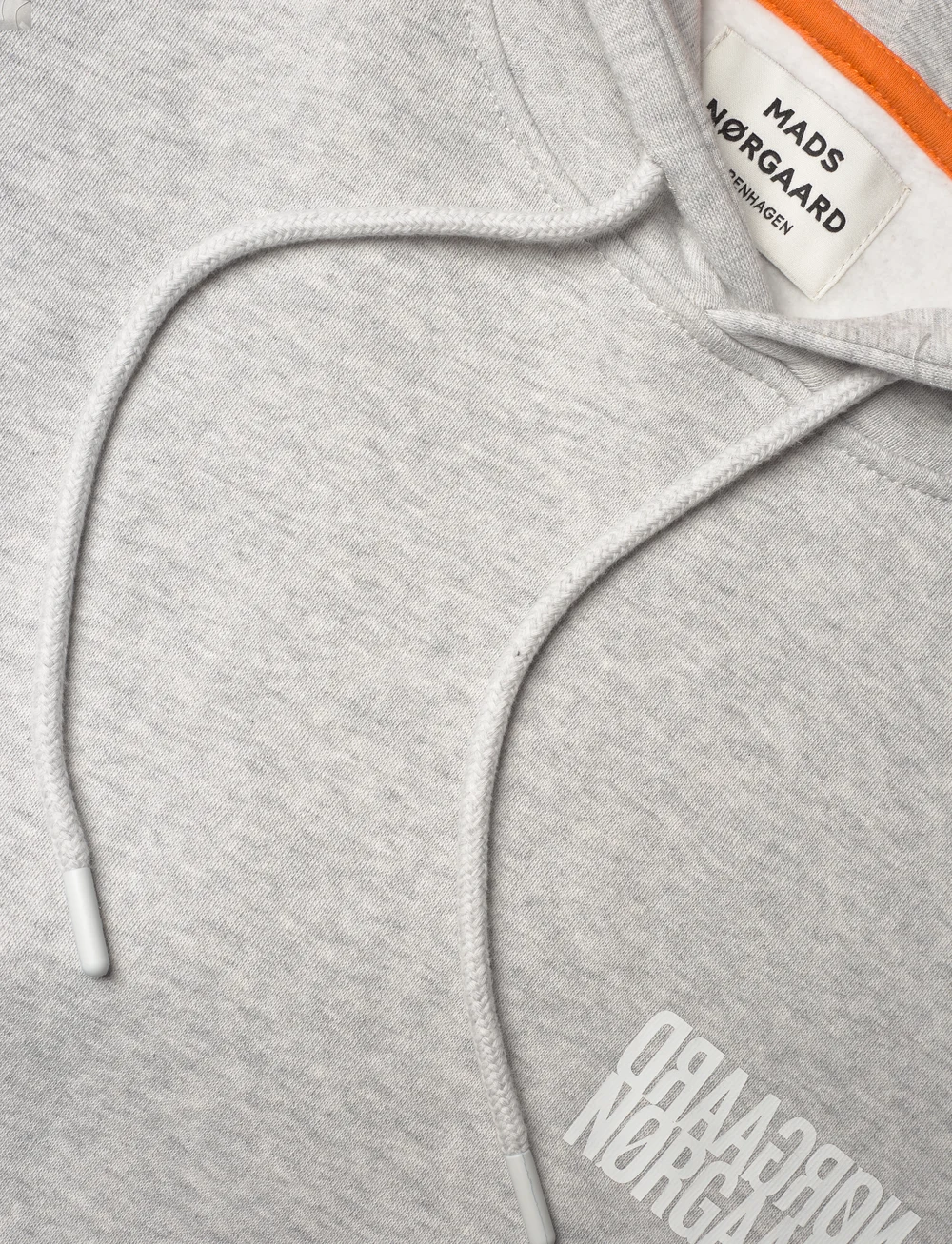 Mads Nørgaard - Organic Sweat Atlas Hoodie - hættetrøjer - snow white melange - 2