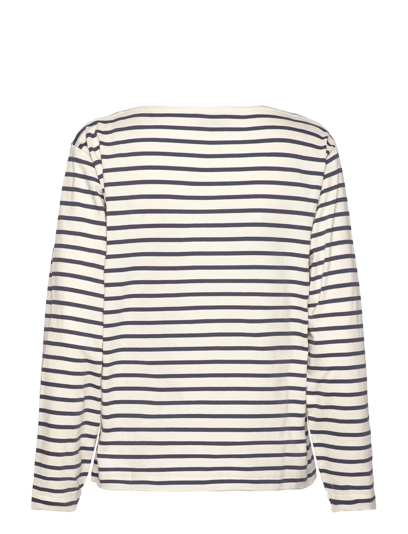 Mads Nørgaard - Soft Single Silke Tee LS - vanilla ice/parisian night - 1