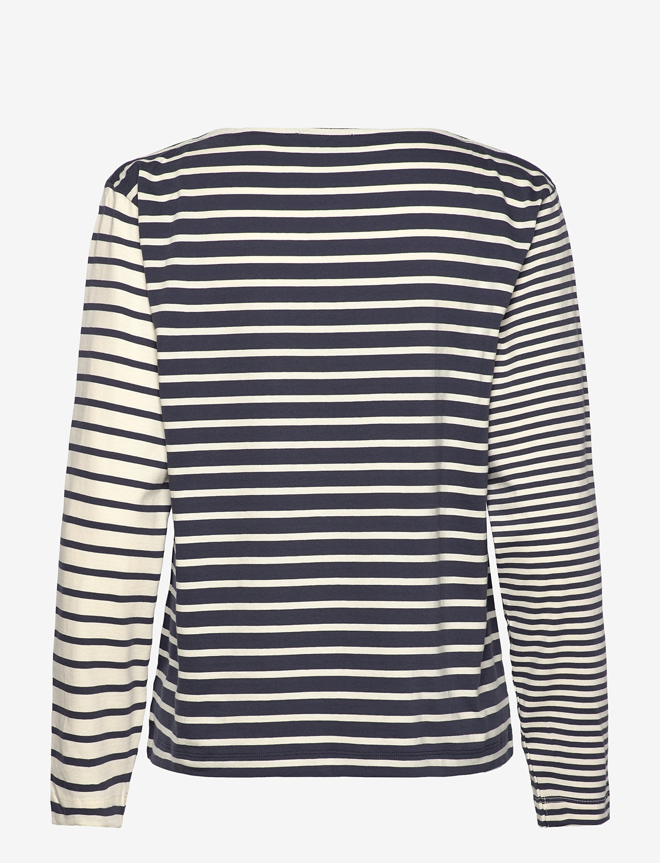 Mads Nørgaard - Soft Single Silke Tee LS - parisian night/vanilla ice blo - 1