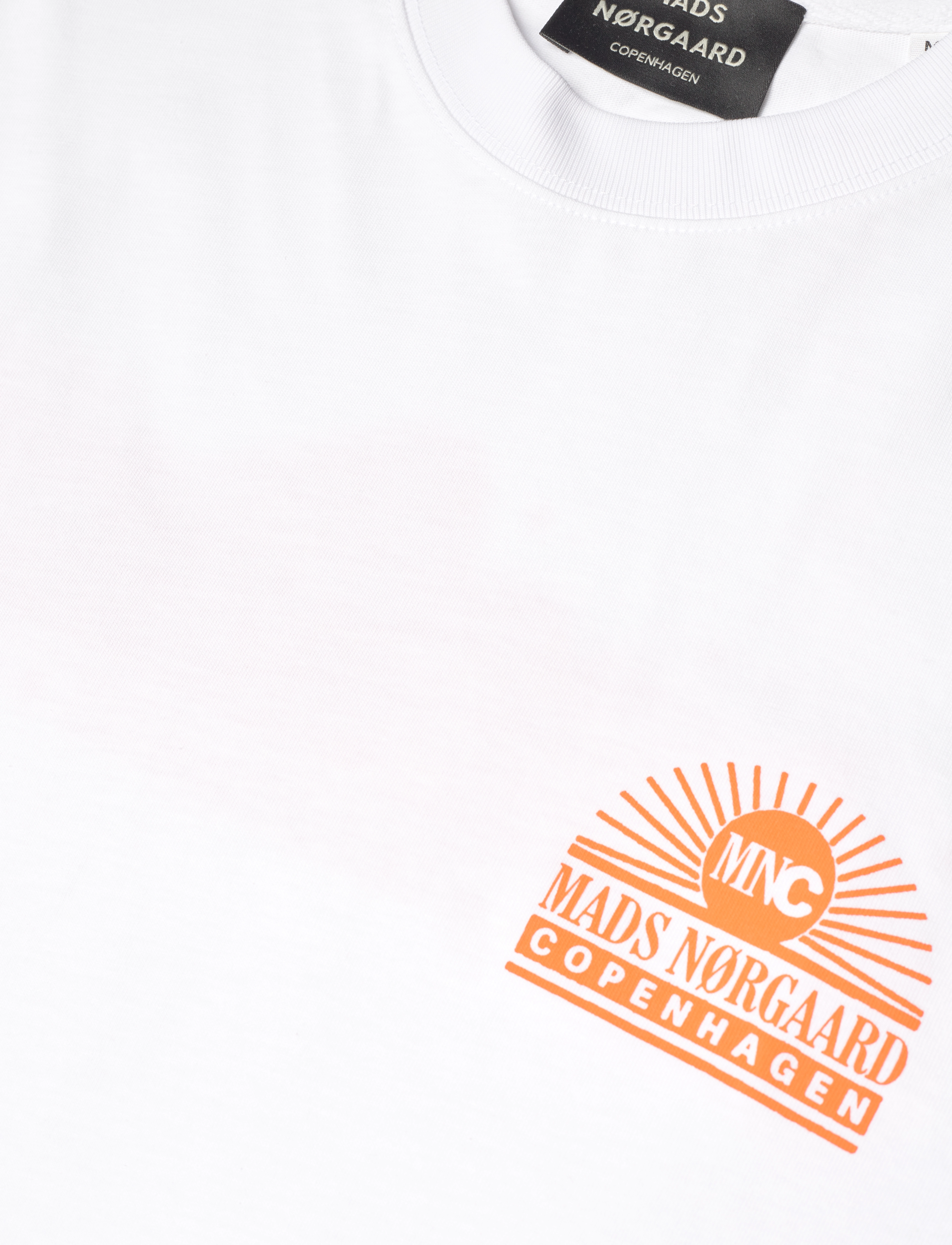 Mads Nørgaard - Open-End Frode Play Tee - kortærmede t-shirts - white - 2