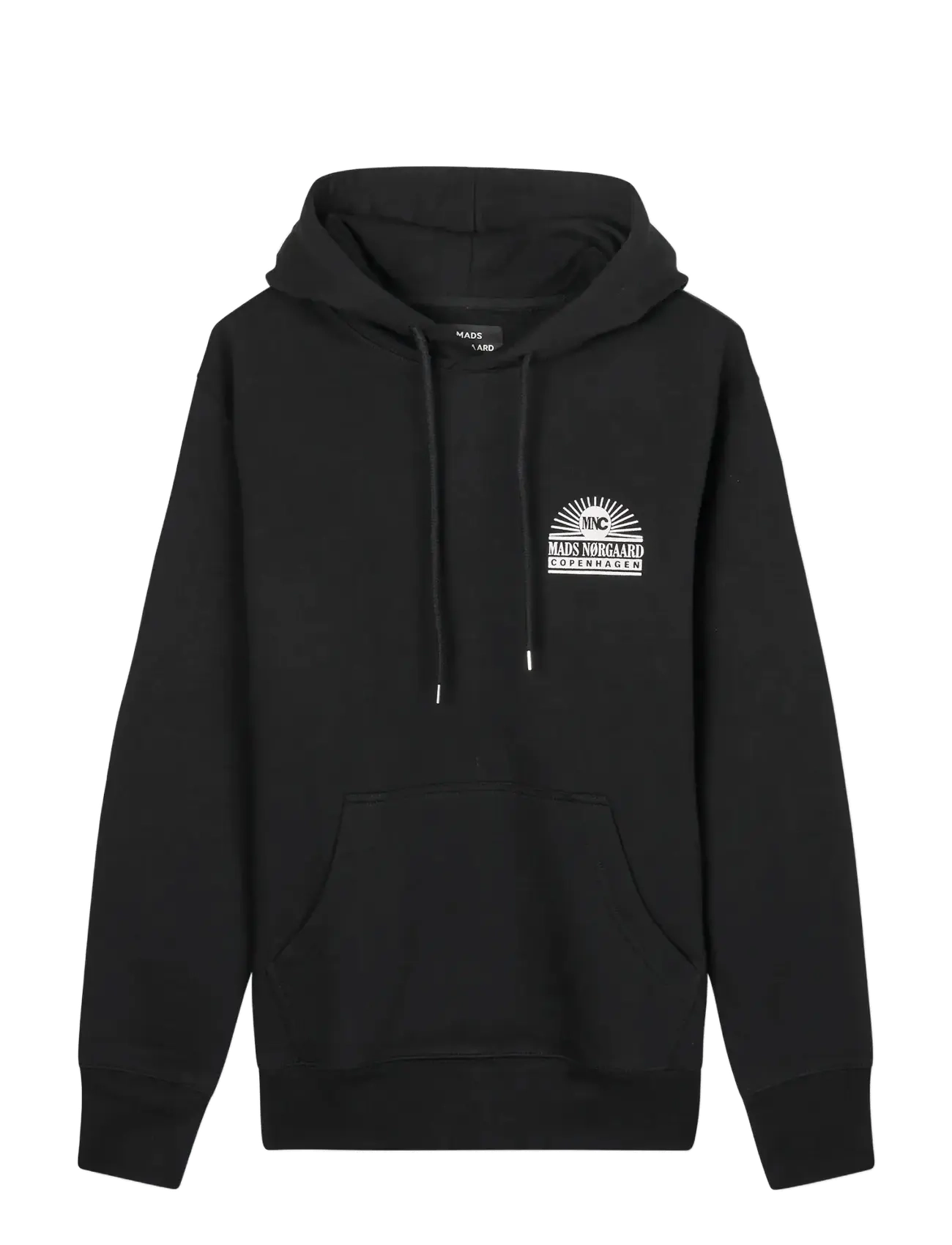 MADS NØRGAARD Compact Baumwolle Play Hoody Schwarz - S - Herren