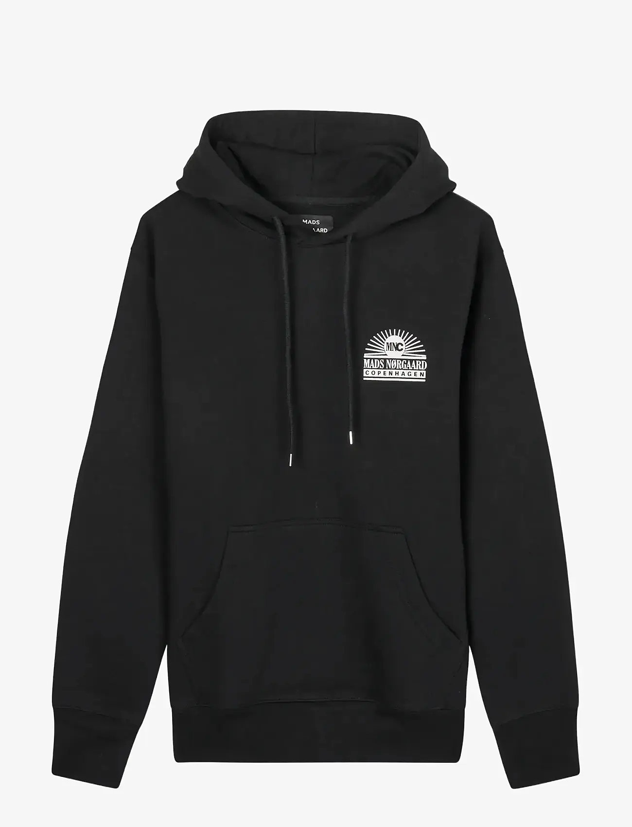 Mads Nørgaard - Compact Cotton Play Hoody - hættetrøjer - black - 0