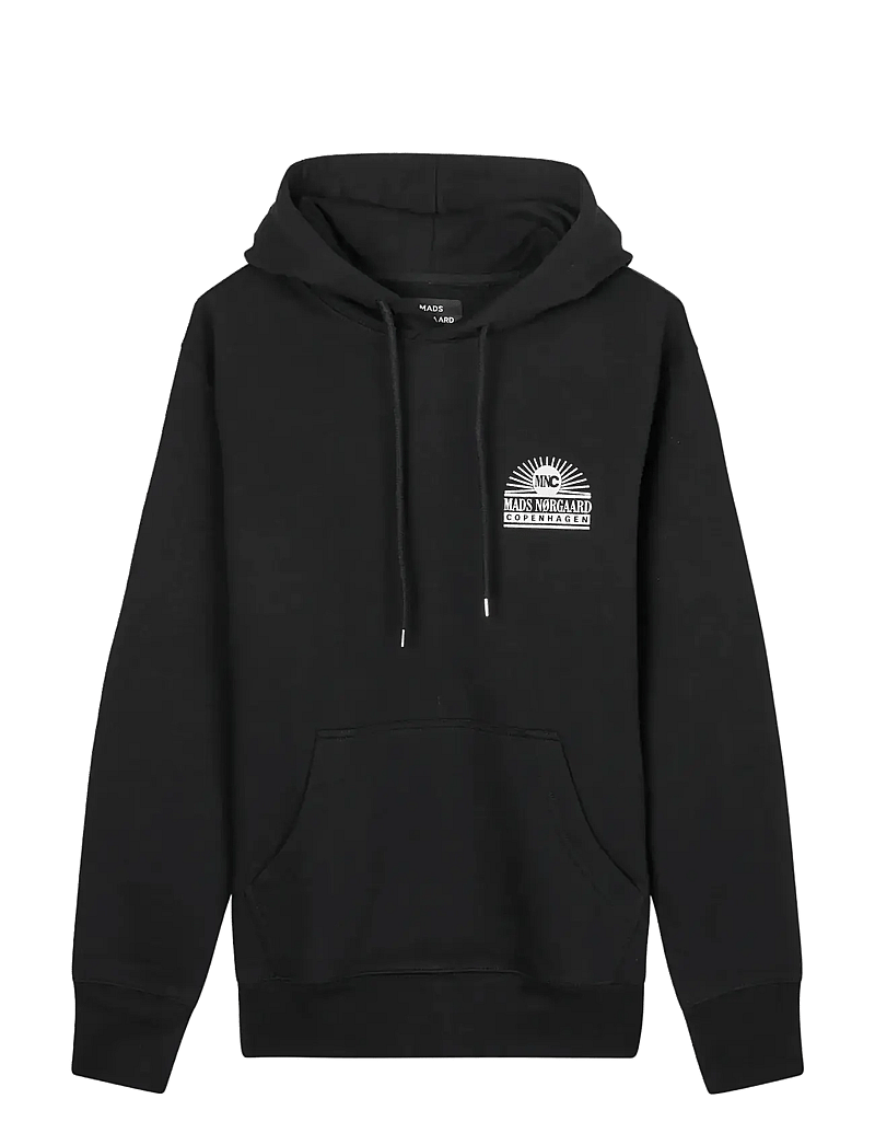 Mads Nørgaard - Compact Cotton Play Hoody - kapuzenpullover - black - 0