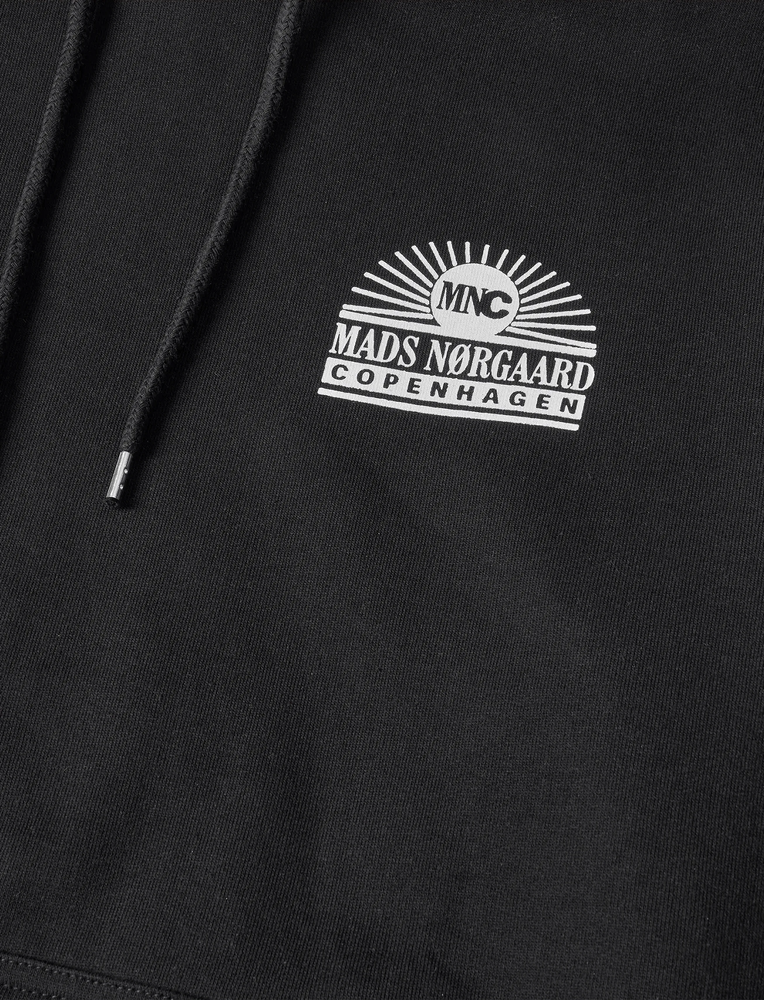 Mads Nørgaard - Compact Cotton Play Hoody - džemperi ar kapuci - black - 1