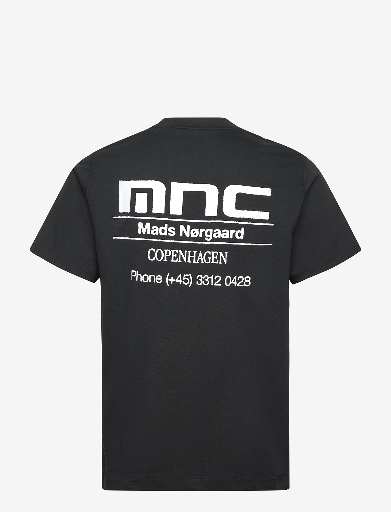 Mads Nørgaard - Cotton Jersey Frode MNC Tee - kortärmade t-shirts - black - 1