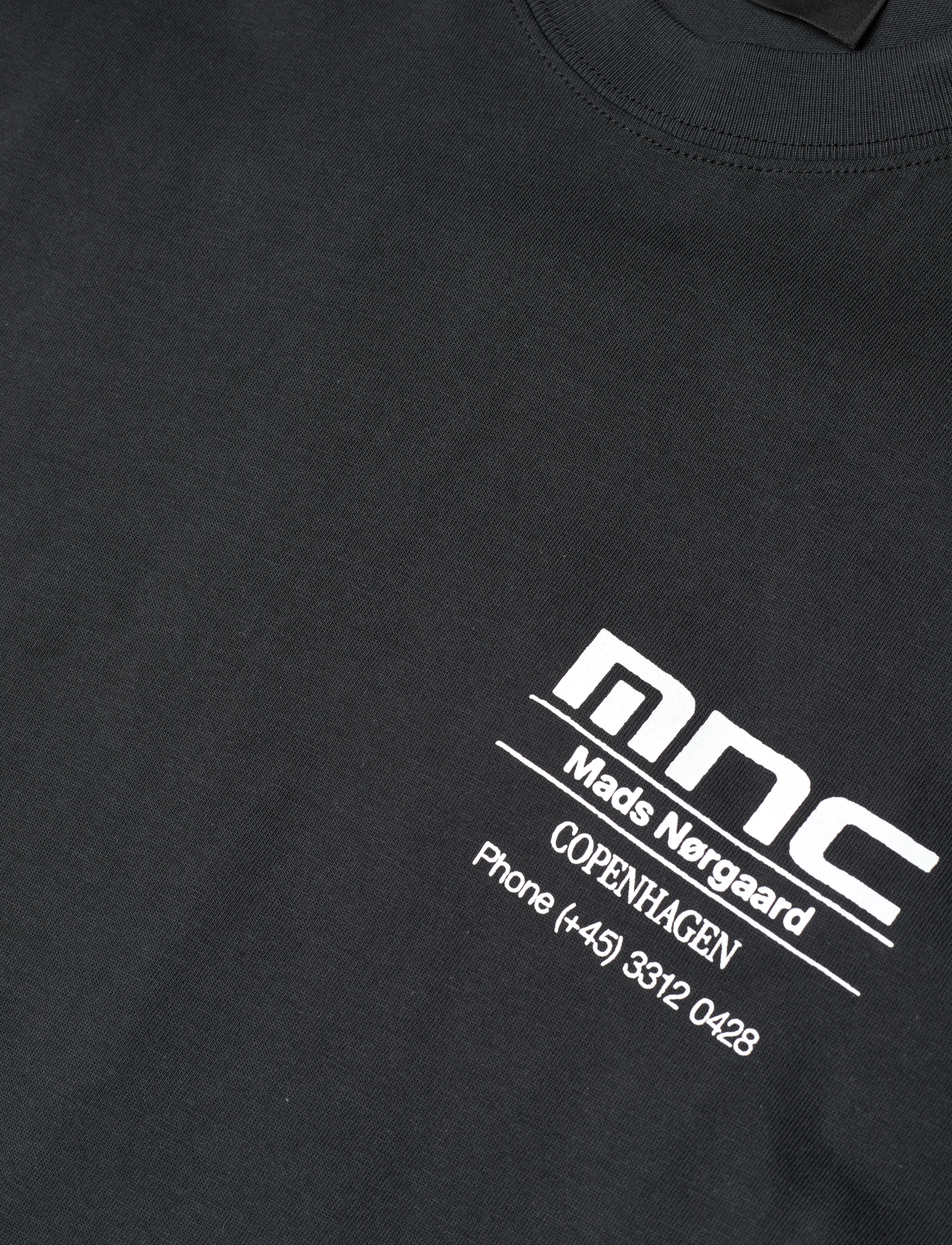 Mads Nørgaard - Cotton Jersey Frode MNC Tee - kortærmede t-shirts - black - 2