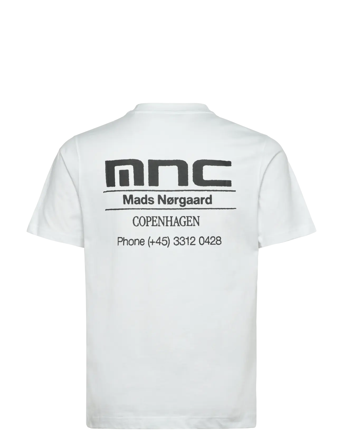 Mads Nørgaard - Cotton Jersey Frode MNC Tee - kortærmede t-shirts - white - 1