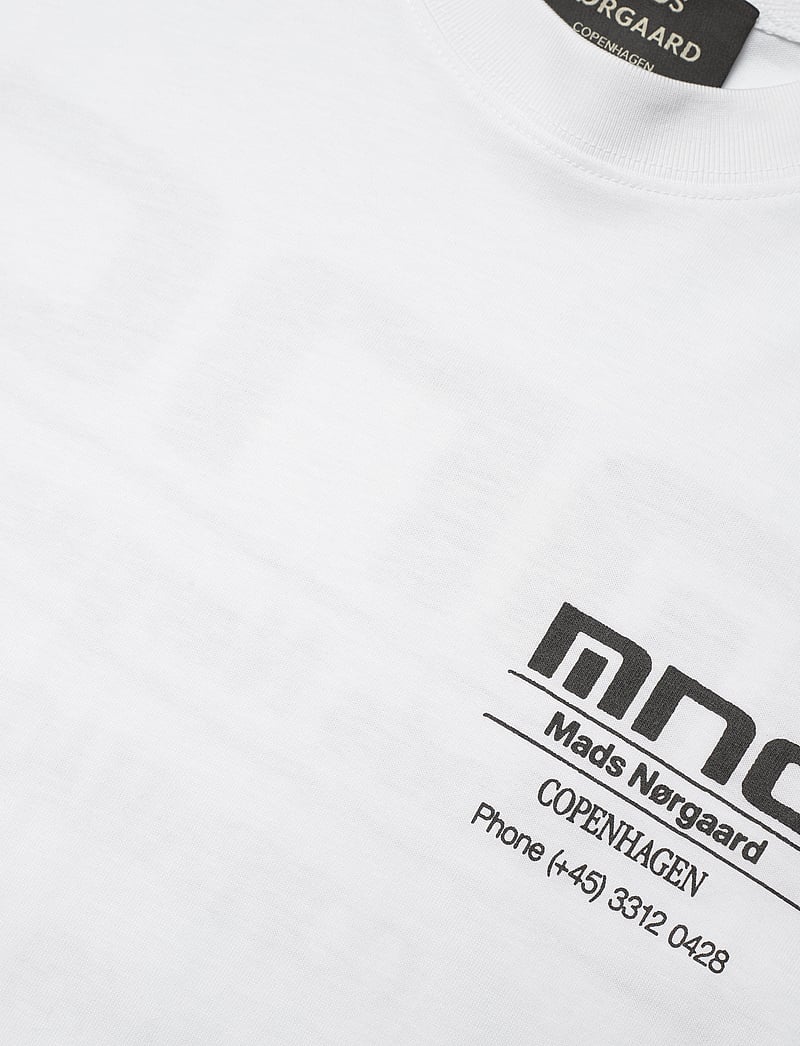 Mads Nørgaard - Cotton Jersey Frode MNC Tee - kortærmede t-shirts - white - 2