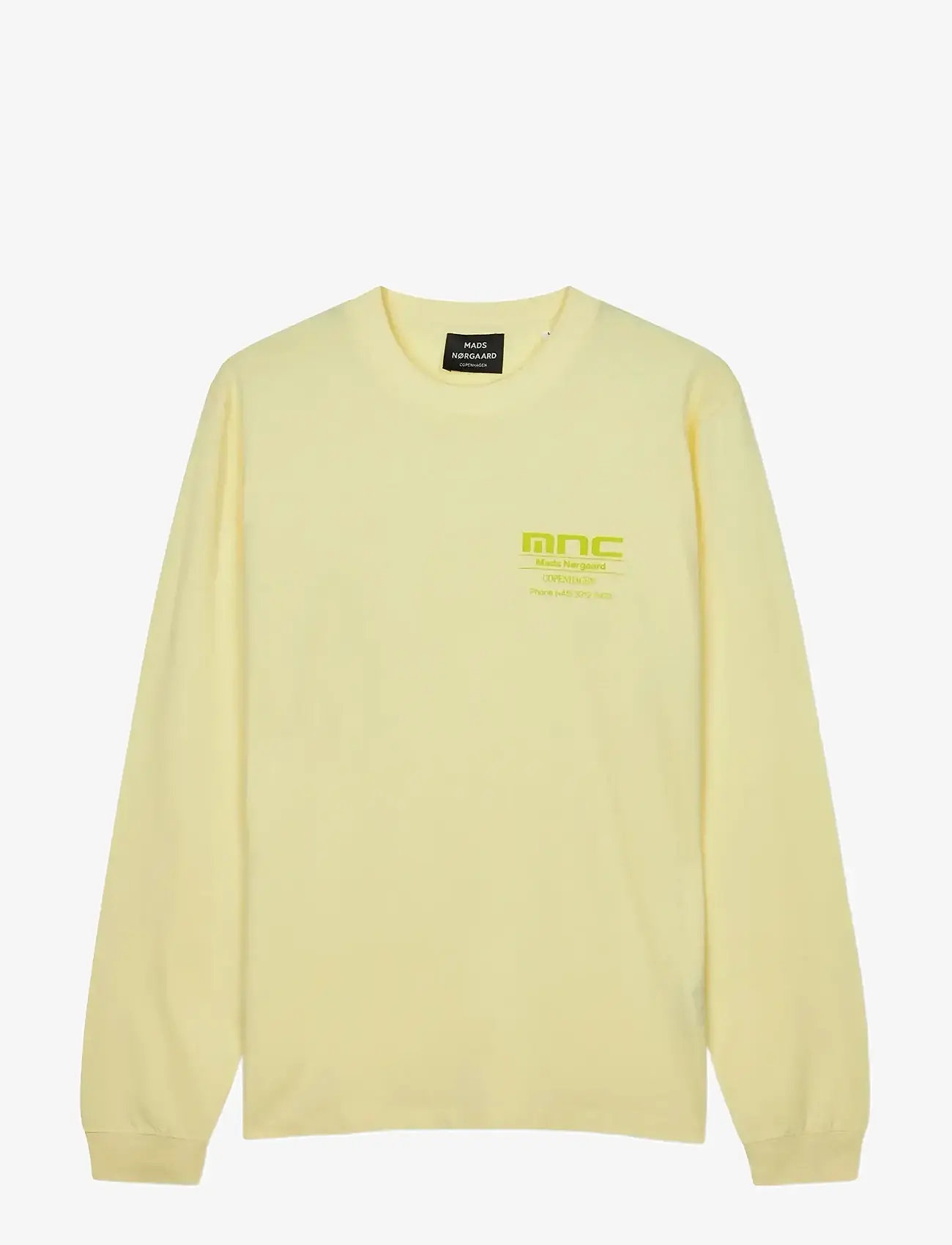 Mads Nørgaard - Cotton Jersey Frode MNC Tee LS - pikkade varrukatega t-särgid - tender yellow - 0
