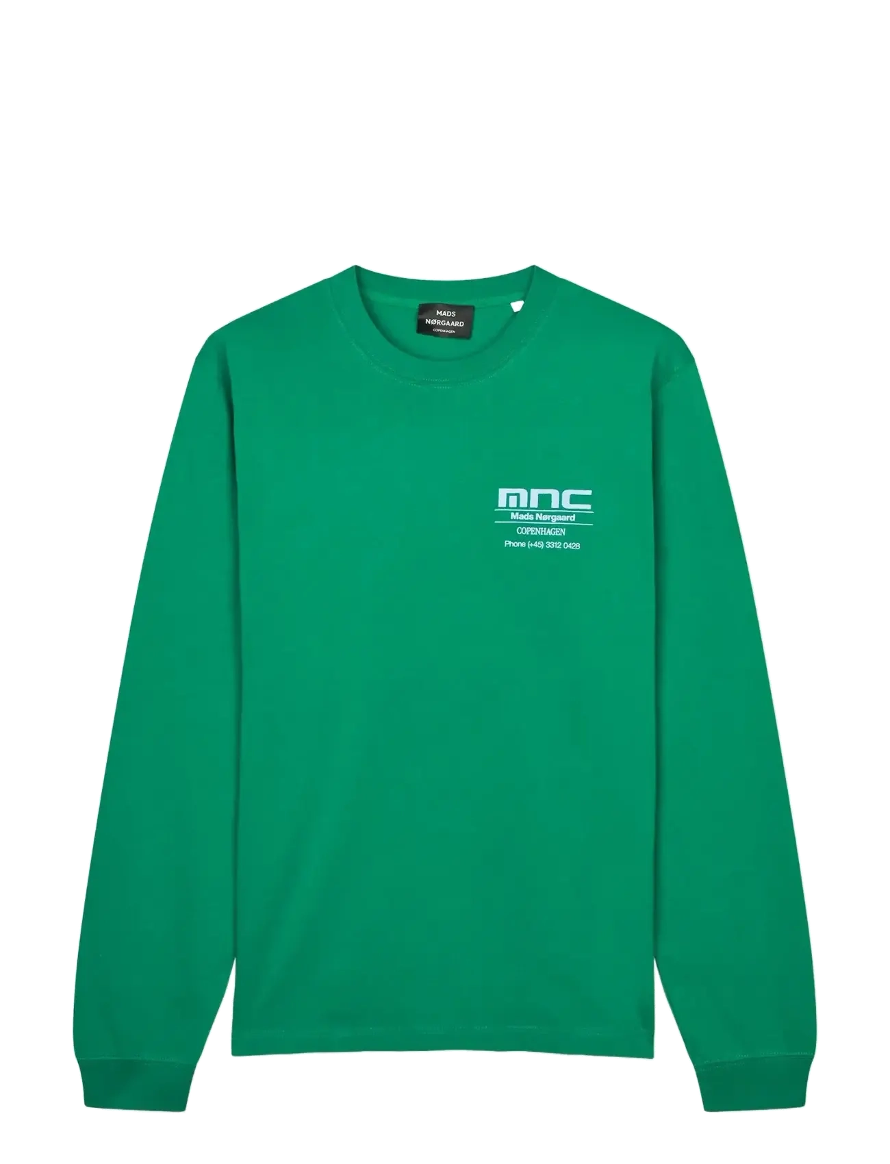 Mads Nørgaard Cotton Jersey Frode MNC Tee LS - Riided - VERDANT GREEN / green