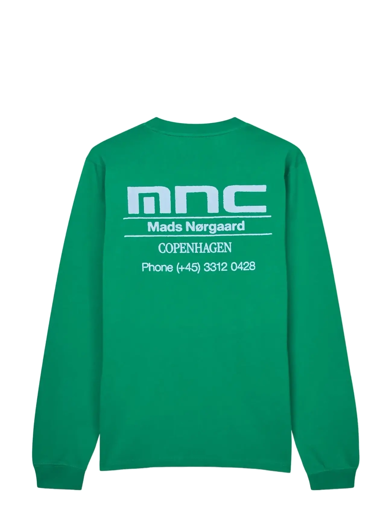Mads Nørgaard - Cotton Jersey Frode MNC Tee LS - langærmede t-shirts - verdant green - 1