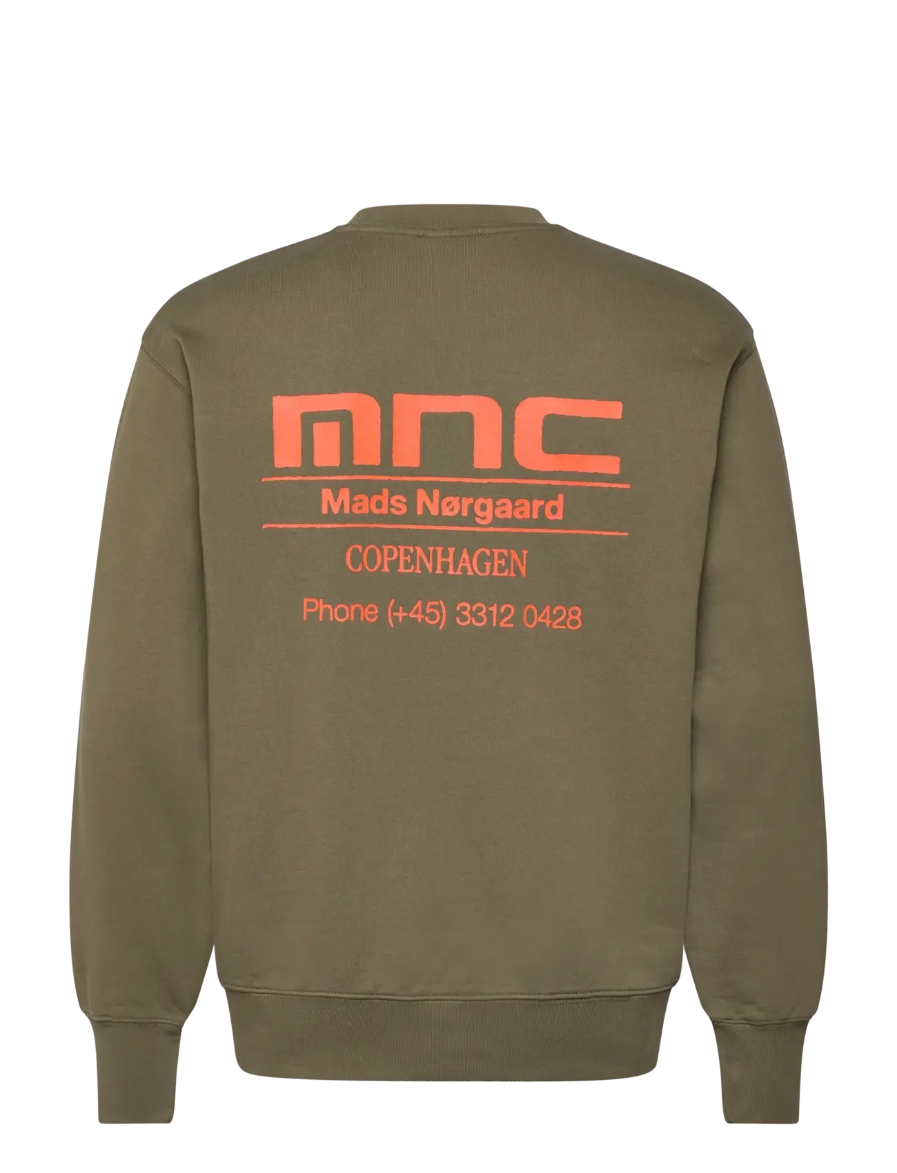 Mads Nørgaard - Compact Cotton MNC Crew - sweatshirts - kalamata - 1