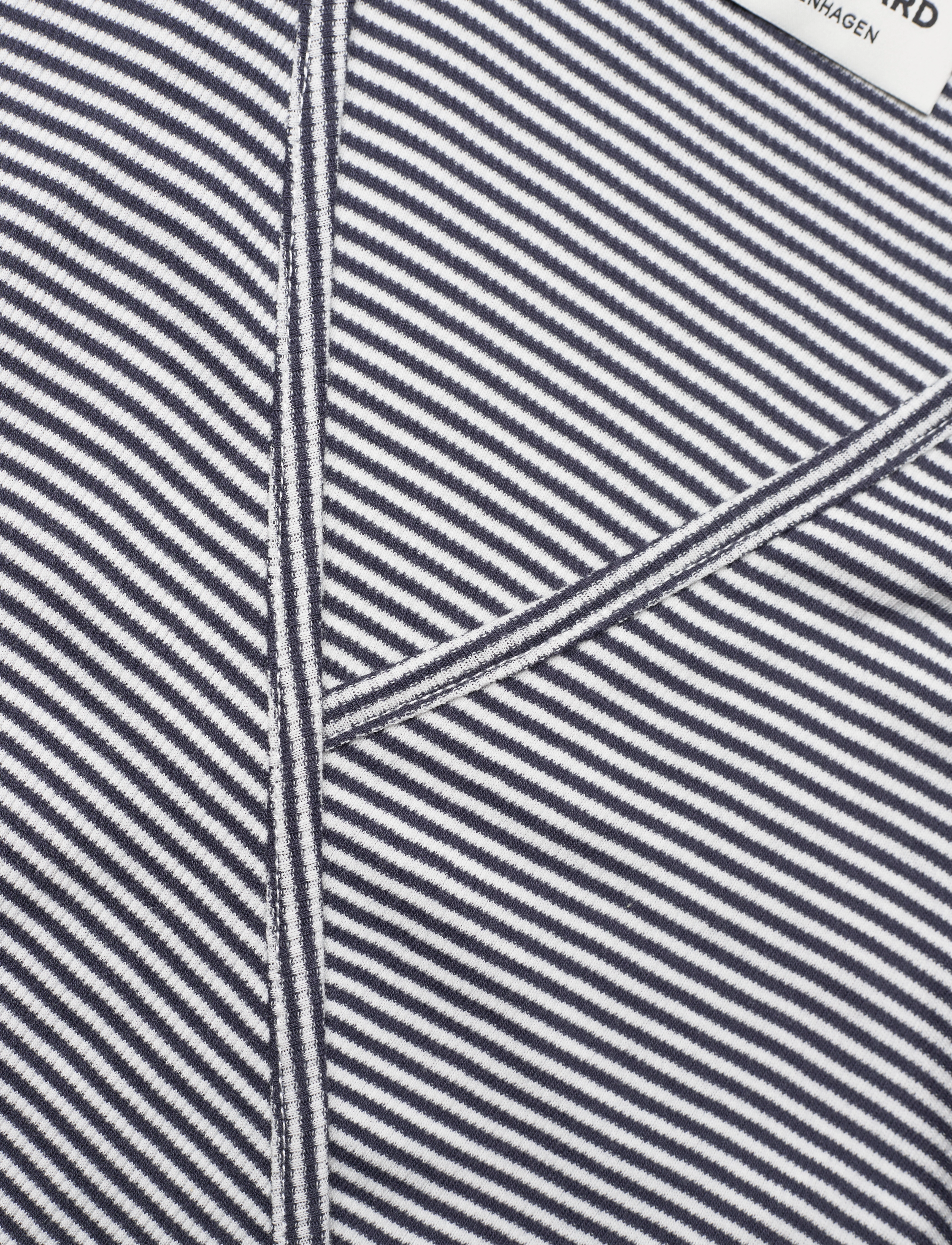 Mads Nørgaard - 2x2 Cotton Stripe Susi LS Top - parisian night/vanilla ice - 2