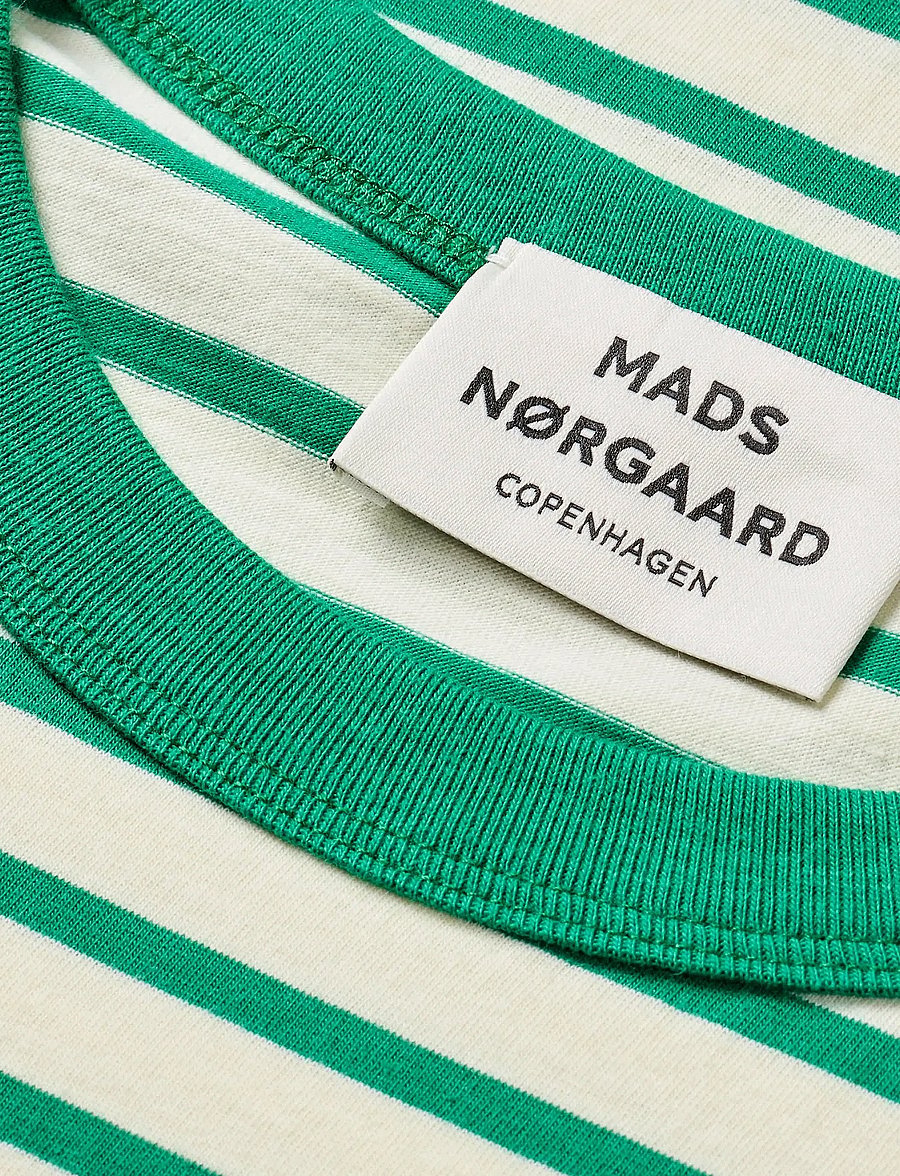 Mads Nørgaard - Soft Single Ella Dress - maksikleidid - vanilla ice/verdant green - 1