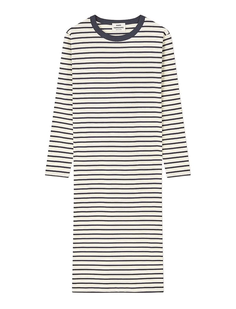 Mads Nørgaard - Soft Single Ella Dress - maksikleidid - vanilla ice/parisian night - 0