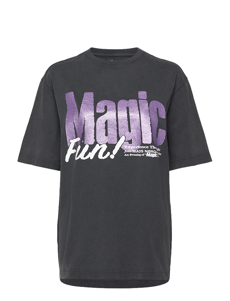 Mads Nørgaard - Cotton Jersey Dassel Tee - t-särgid - black - 0