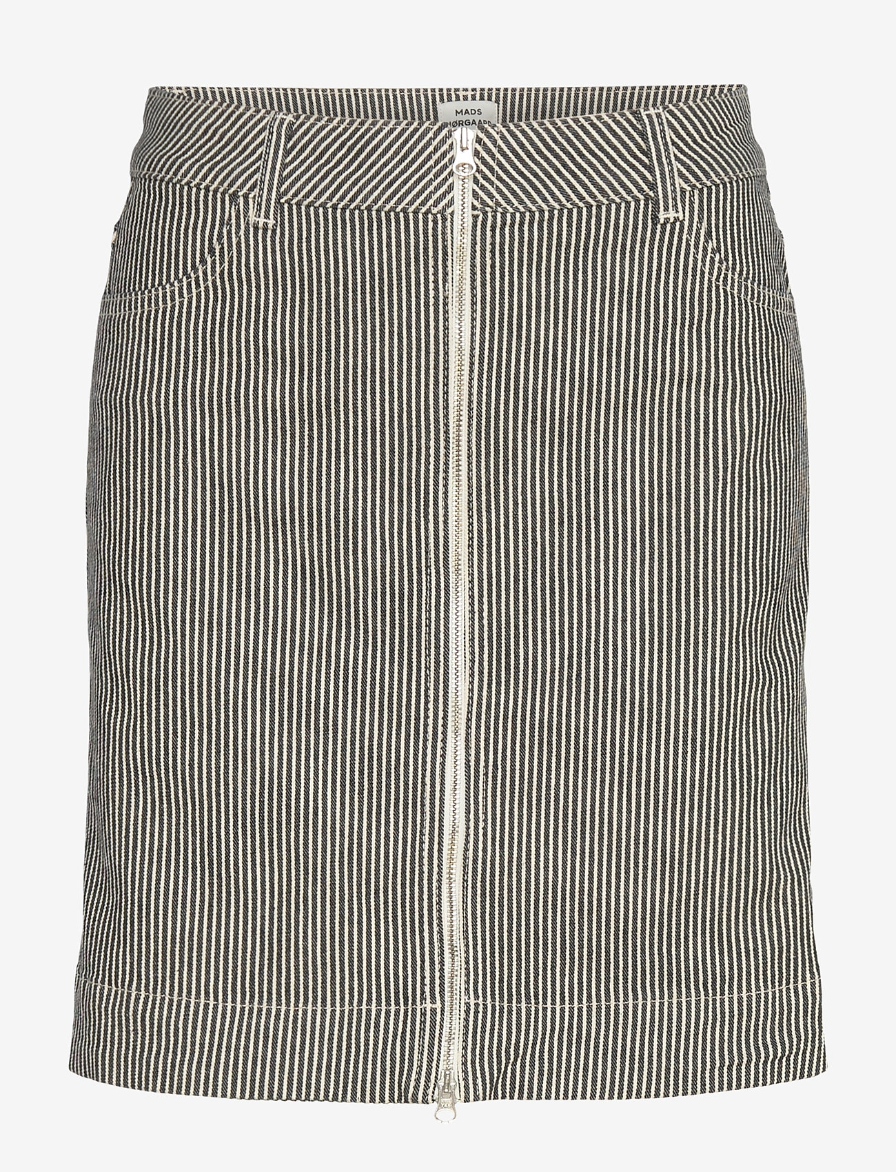Mads Nørgaard - Hickory Punk Riva Skirt - kurze röcke - black/white - 0