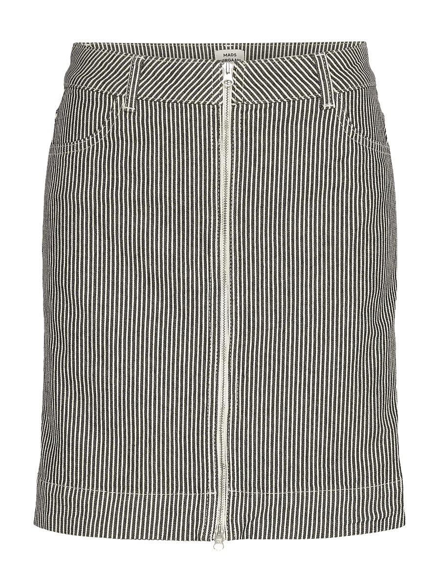 Mads Nørgaard - Hickory Punk Riva Skirt - kurze röcke - black/white - 0
