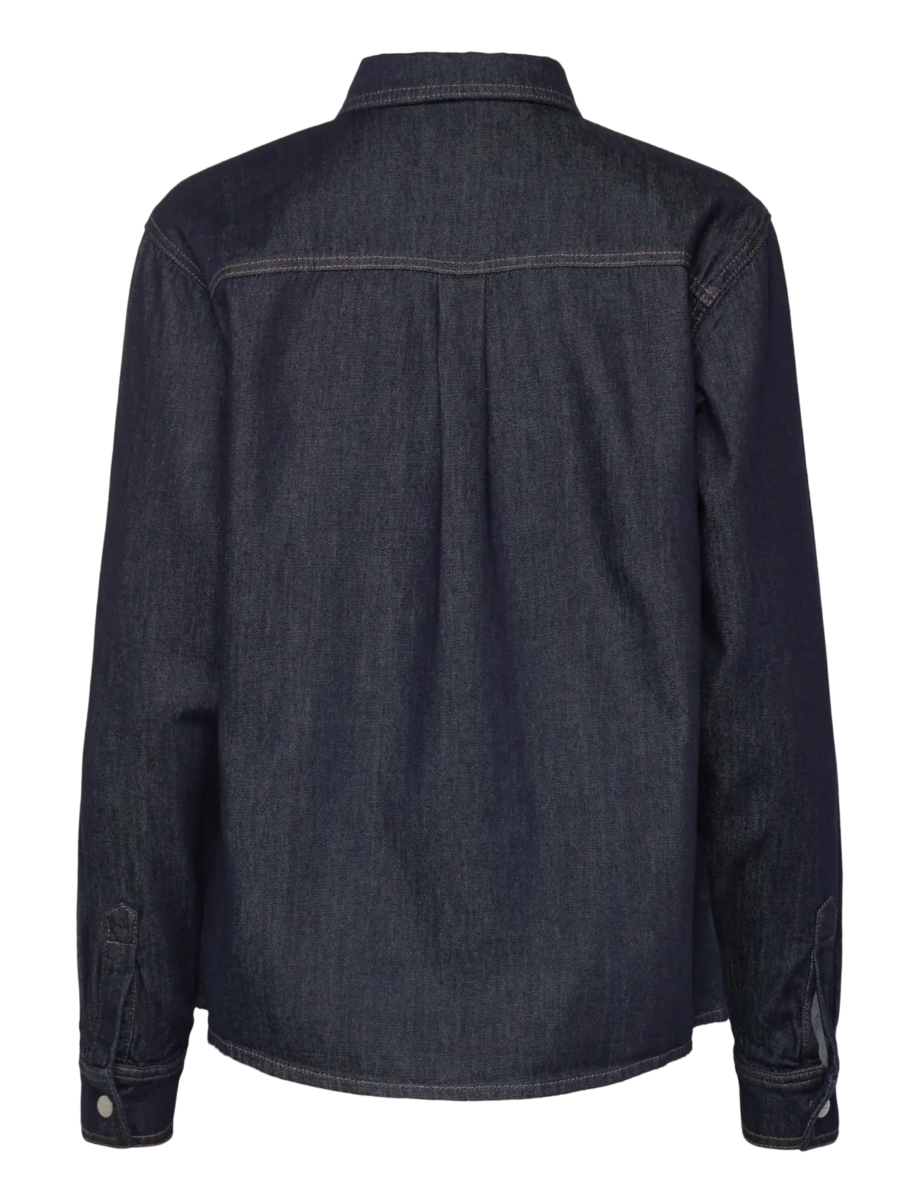 Mads Nørgaard - Cosy Denim Crane Shirt - langärmlige hemden - dark indigo - 1