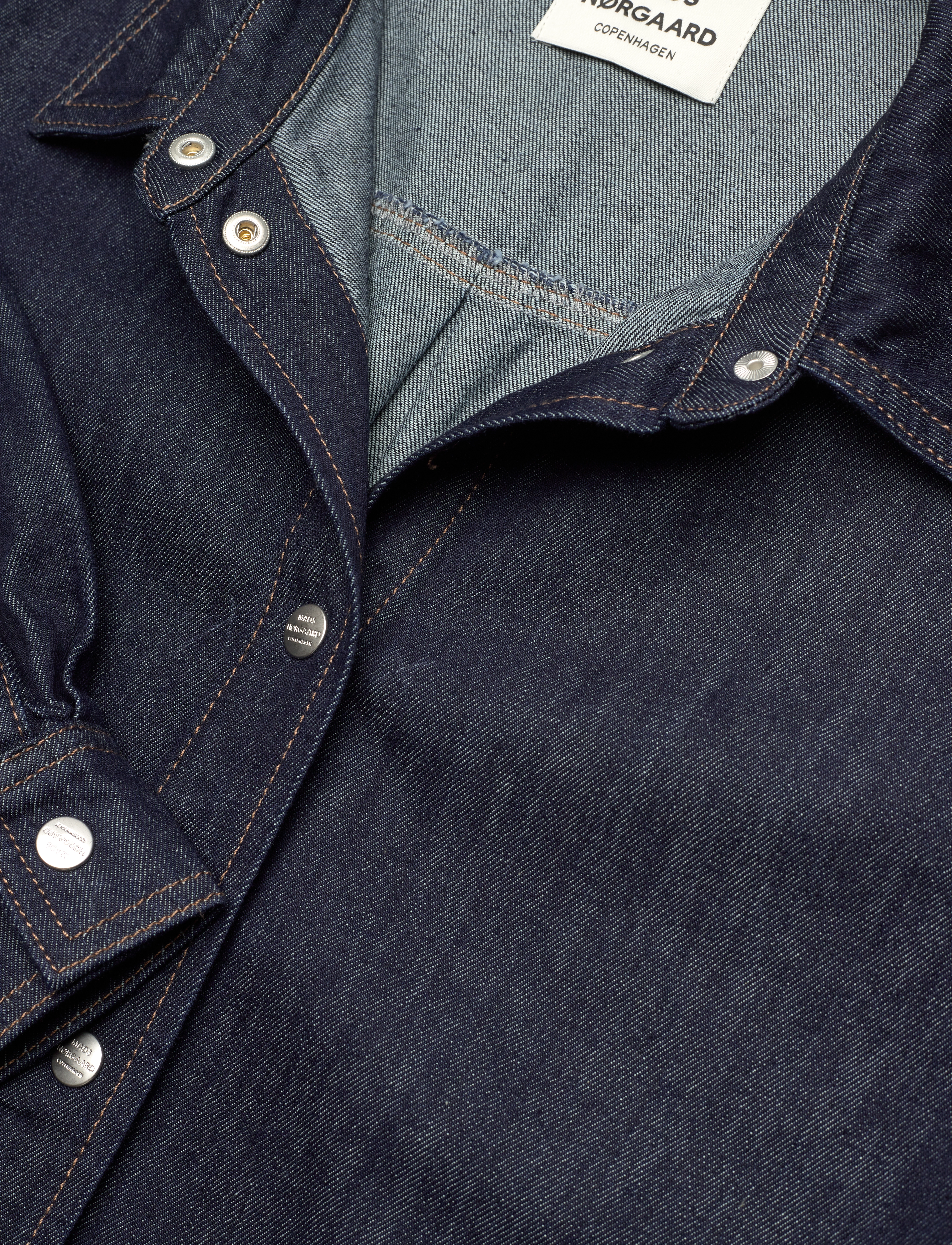 Mads Nørgaard - Cosy Denim Crane Shirt - langärmlige hemden - dark indigo - 2
