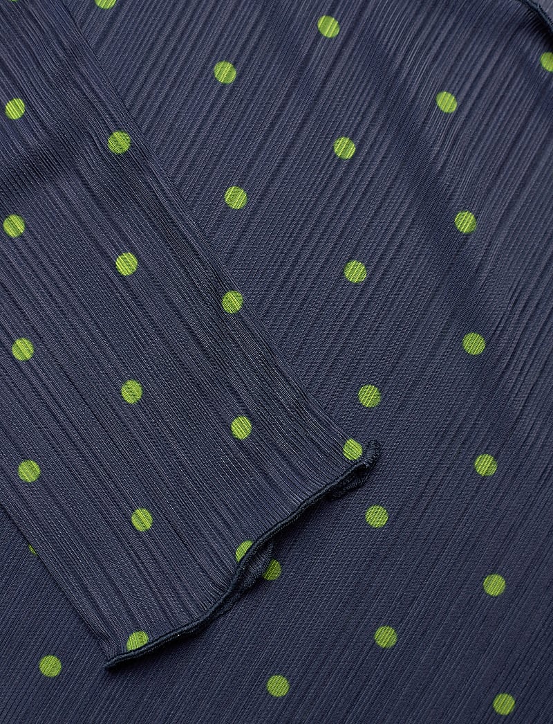 Mads Nørgaard - Fancy Jersey Minnie Top - langärmlige tops - aop dot/parisian night - 2