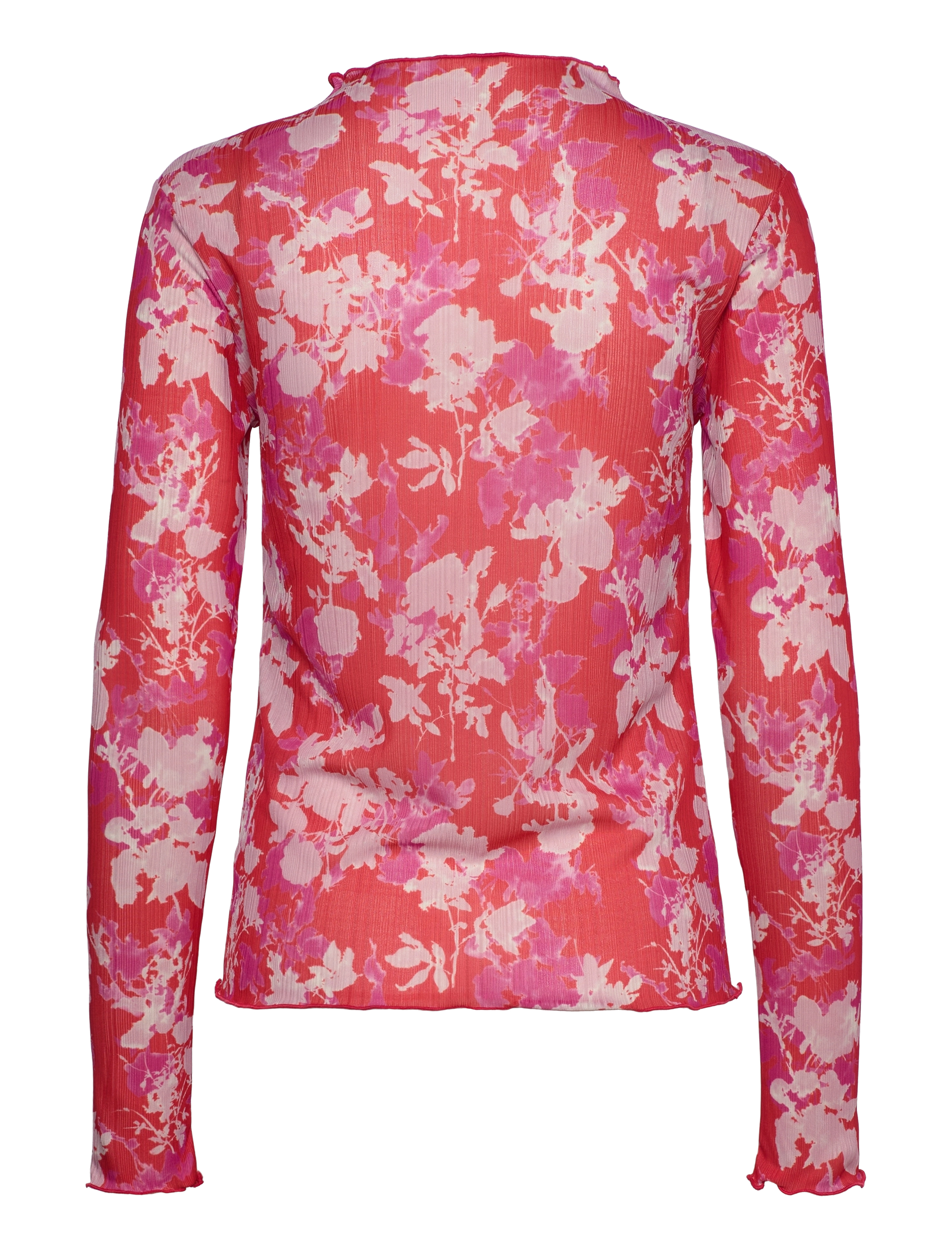 Mads Nørgaard - Fancy Jersey Minnie Top - aop rose/fiery red - 1
