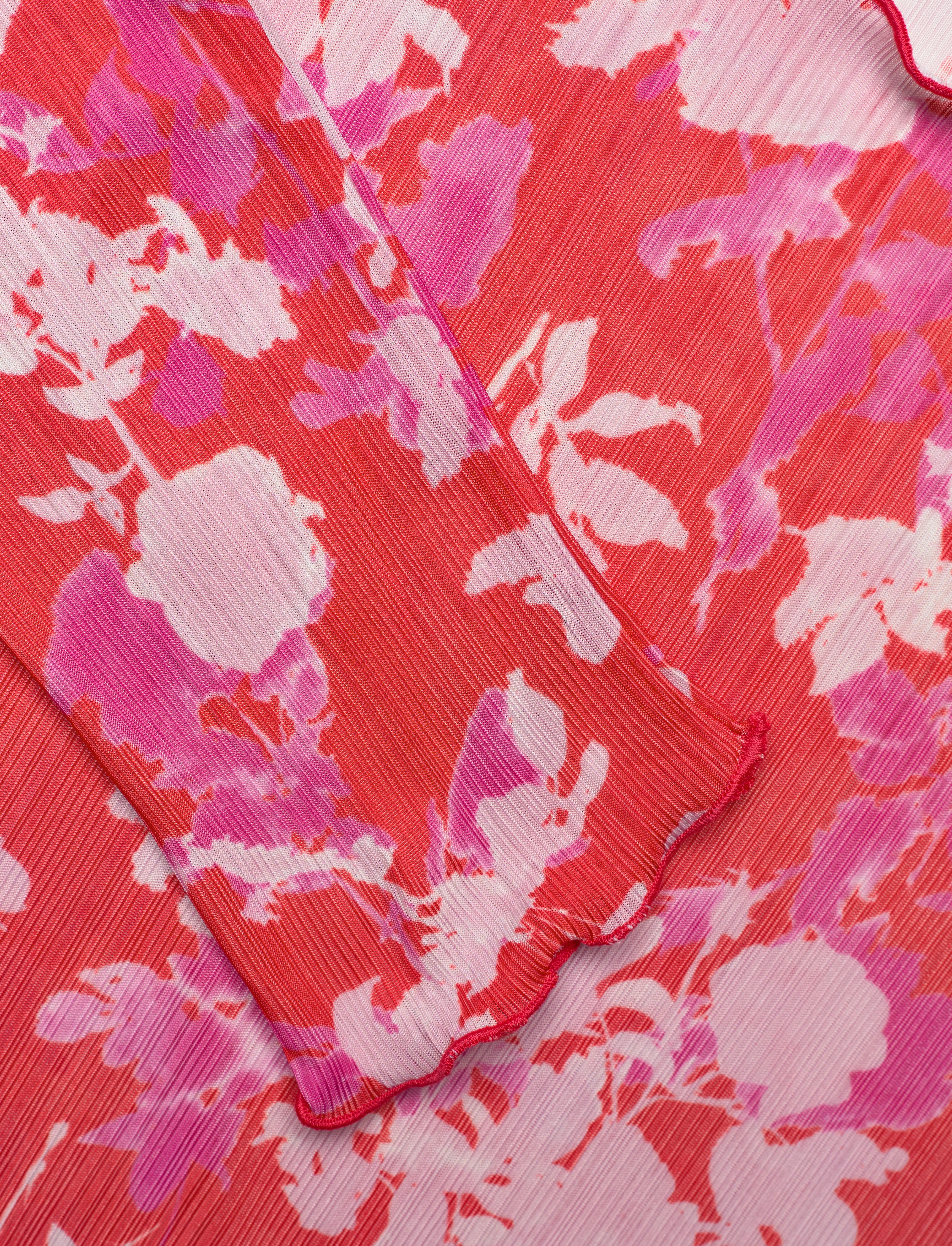Mads Nørgaard - Fancy Jersey Minnie Top - aop rose/fiery red - 2