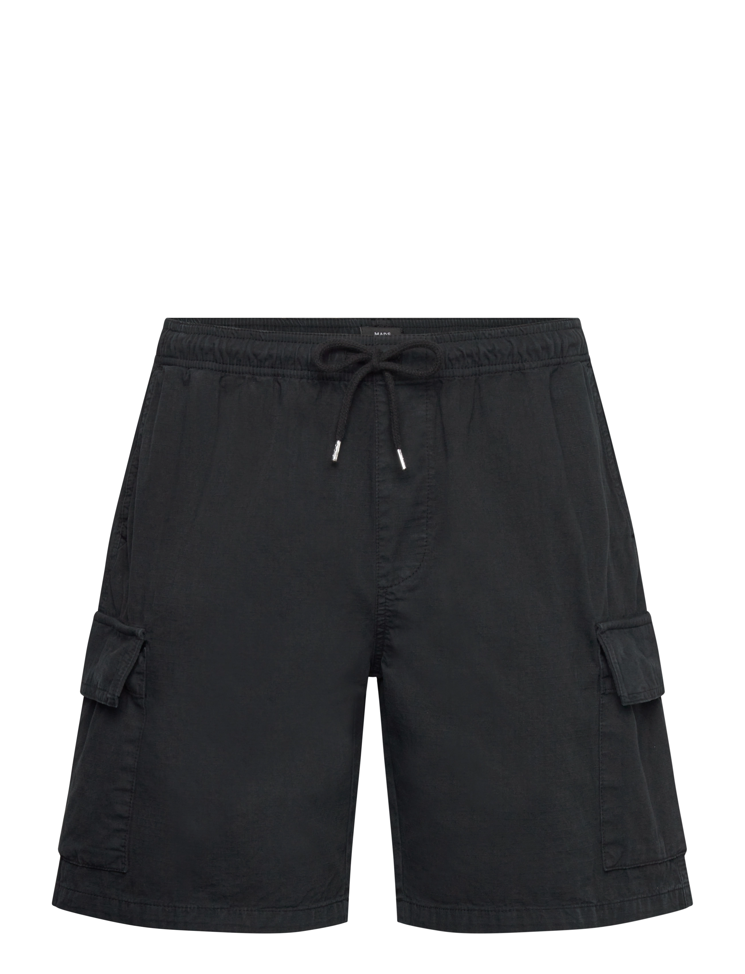 Mads Nørgaard Cotton Ripstop Cargo Shorts - Tøj - BLACK / black