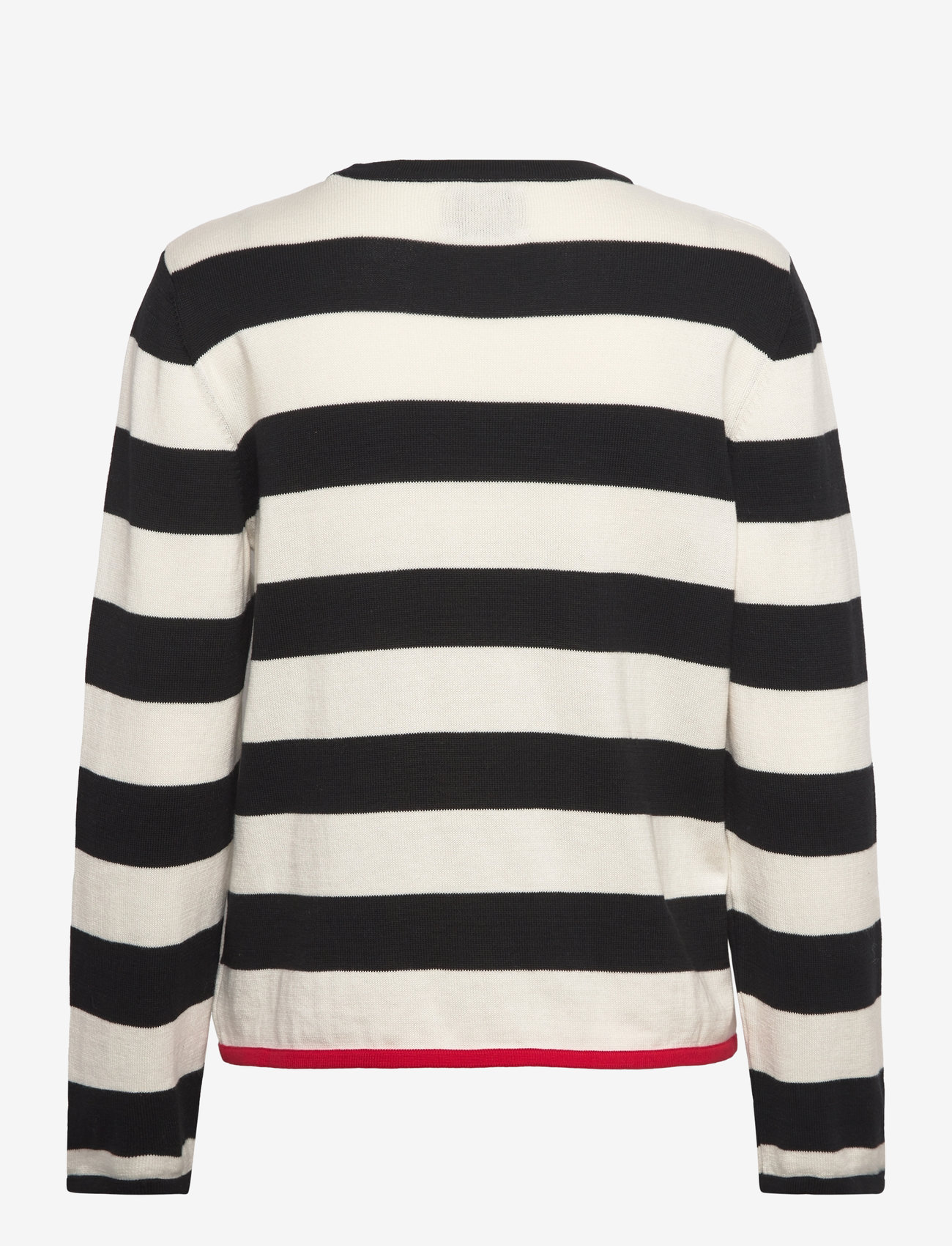 Mads Nørgaard - Tight Cotton Ivy Knit - stickade tröjor - black/vanilla ice - 1