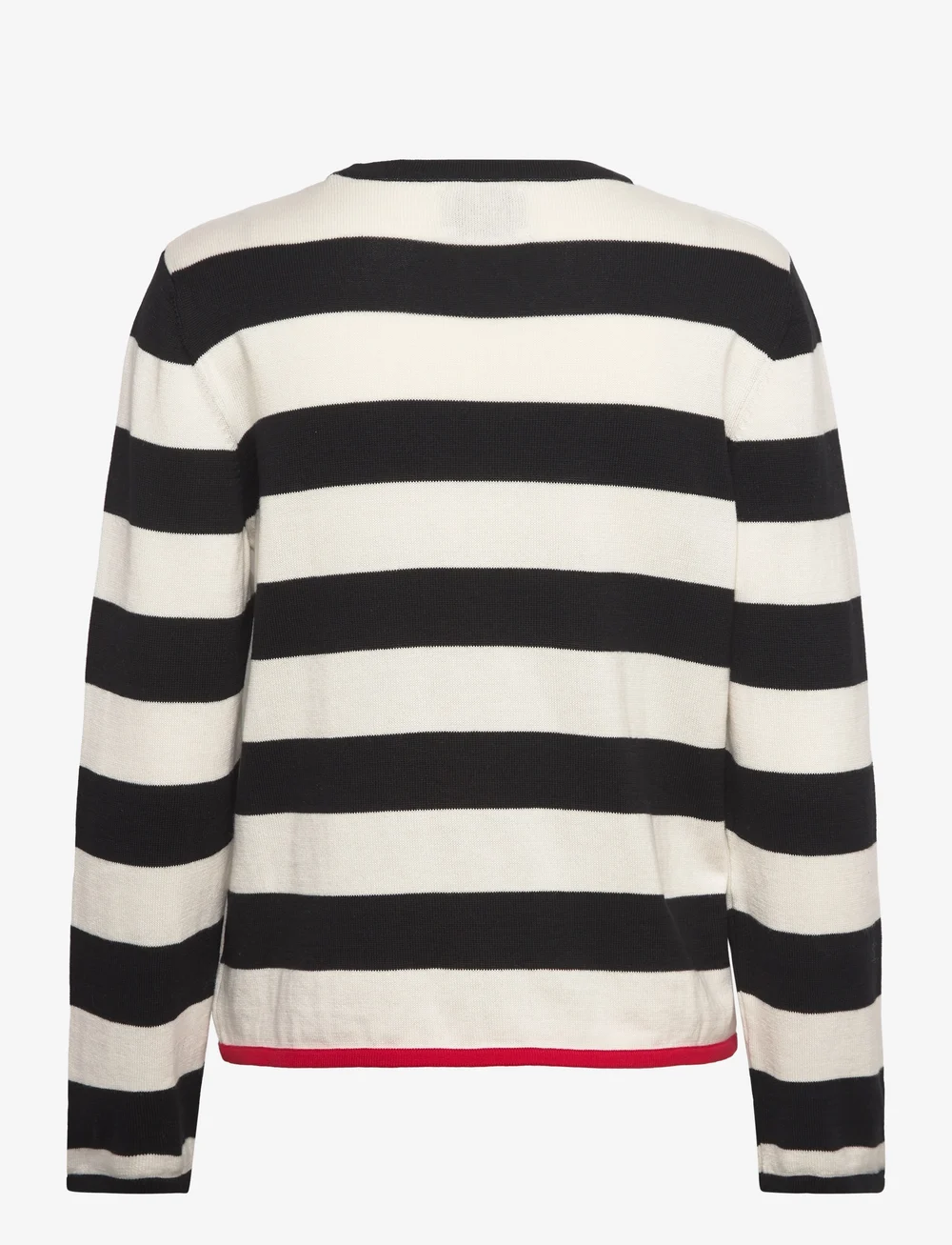 Mads Nørgaard - Tight Cotton Ivy Knit - striktrøjer - black/vanilla ice - 1