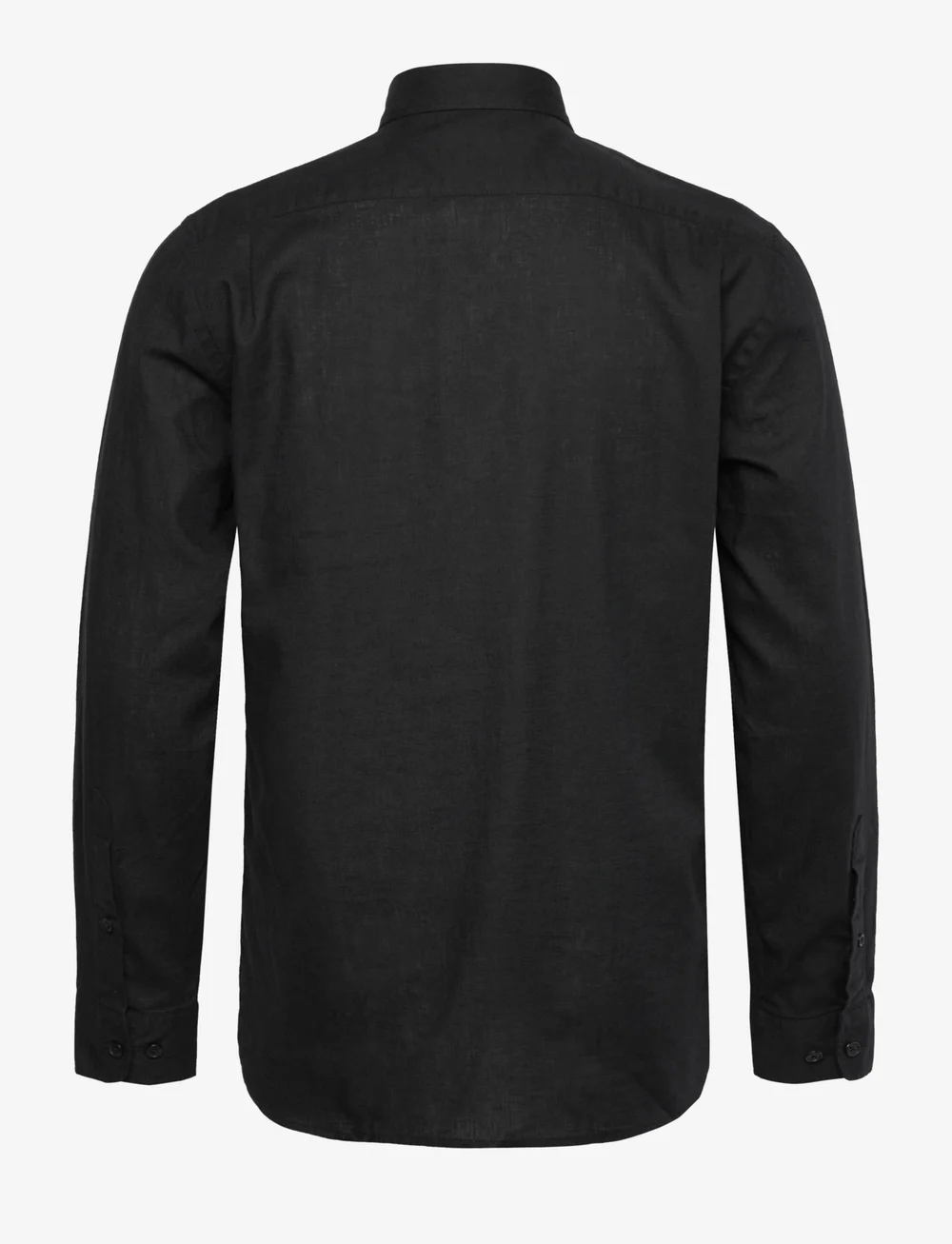 Mads Nørgaard - Cotton Linen Sune Officer Shirt - leinenhemden - black - 1