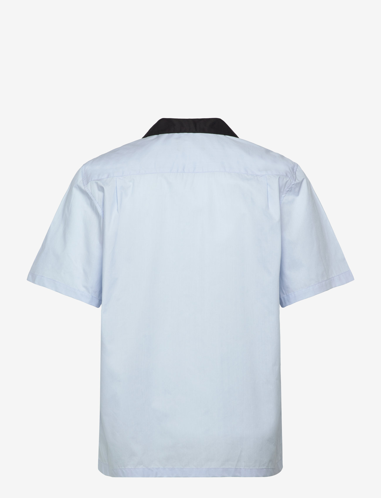 Mads Nørgaard - Organic Cotton Poplin Kenji Shirt SS - chemises à manches courtes - cashmere blue - 1