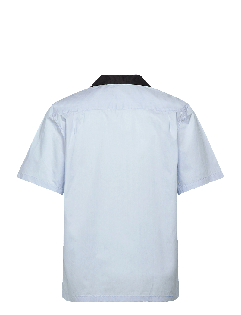 Mads Nørgaard - Organic Cotton Poplin Kenji Shirt SS - chemises à manches courtes - cashmere blue - 1