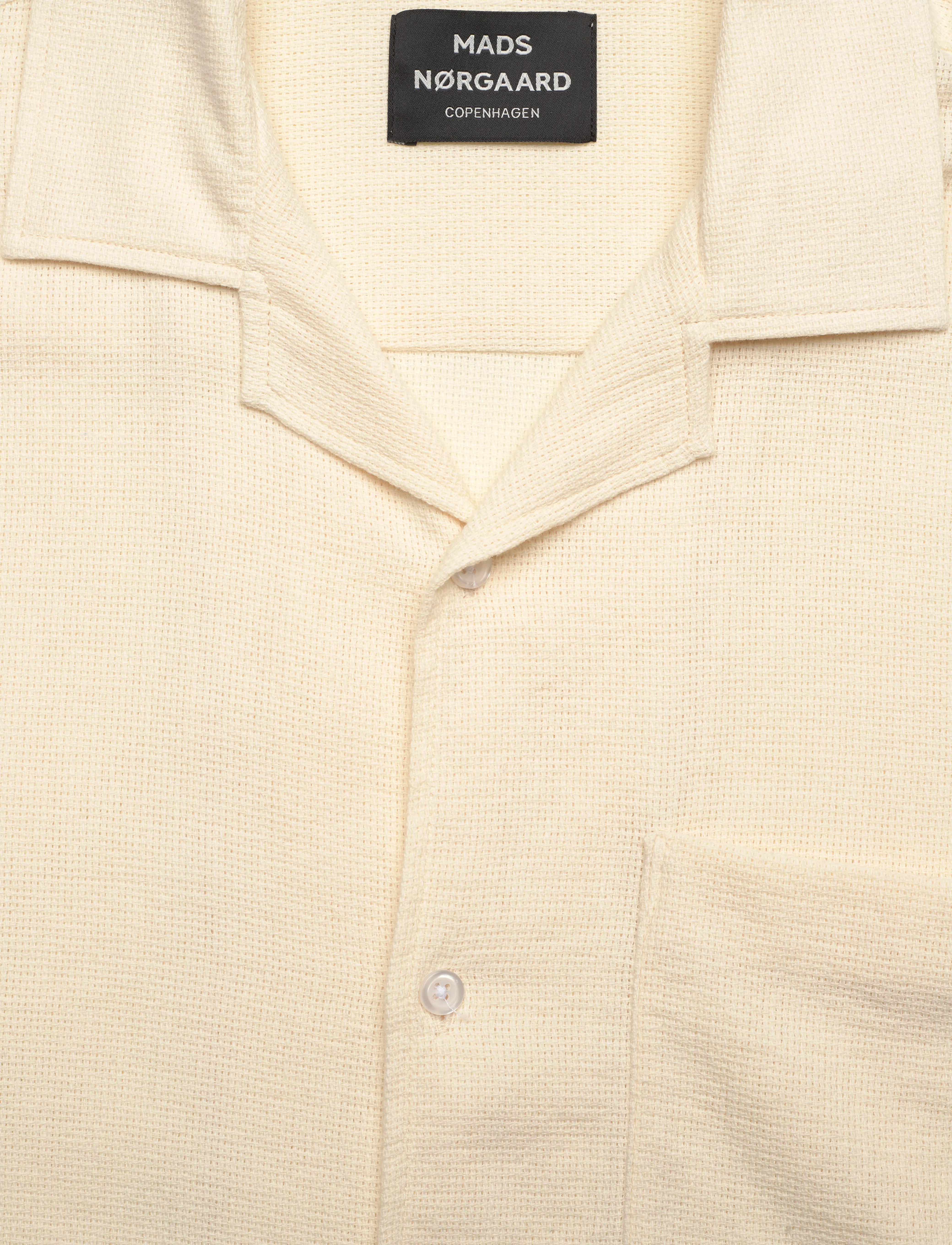 Mads Nørgaard - Texture Kenji Shirt SS - vanilla ice - 2