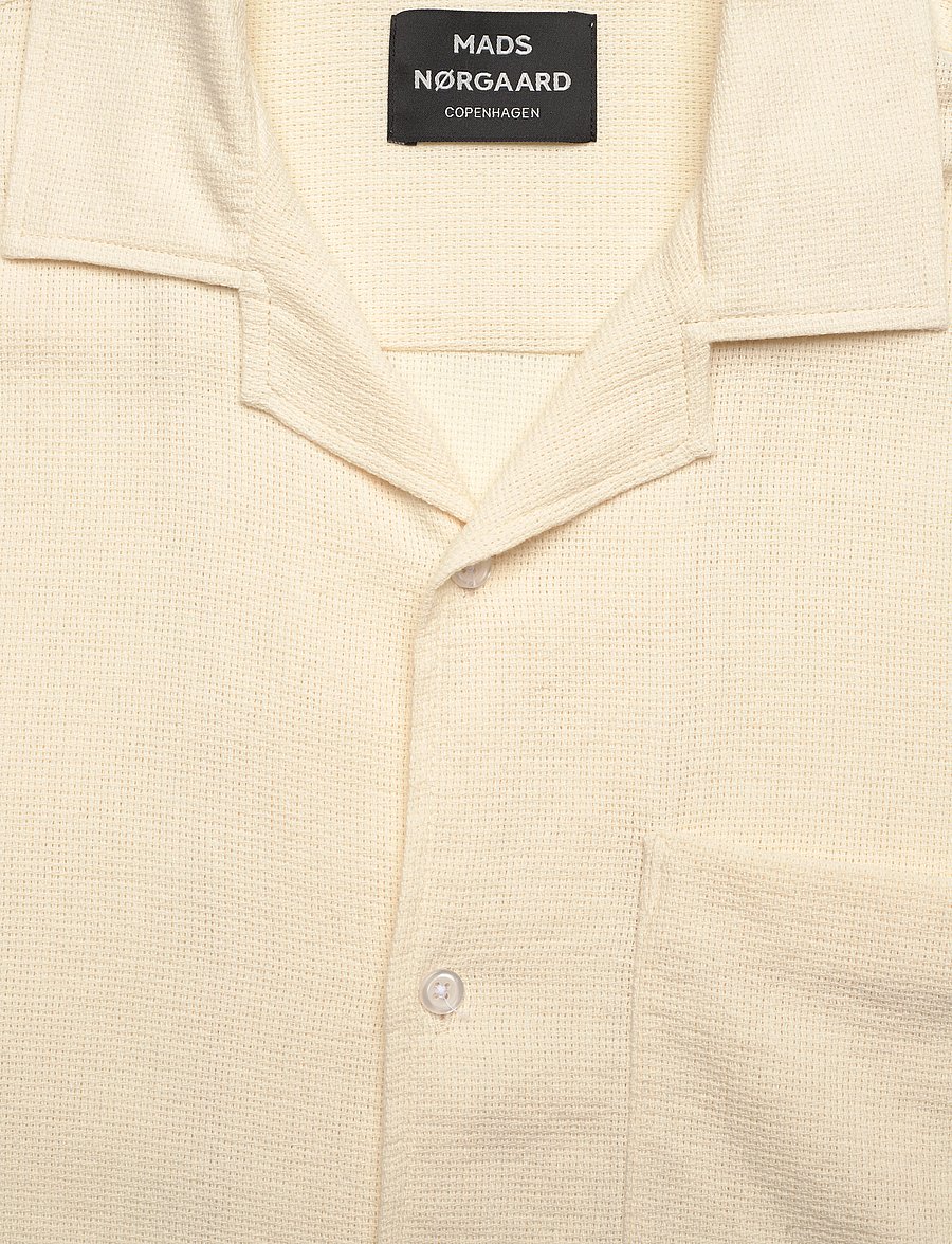 Mads Nørgaard - Texture Kenji Shirt SS - vanilla ice - 2