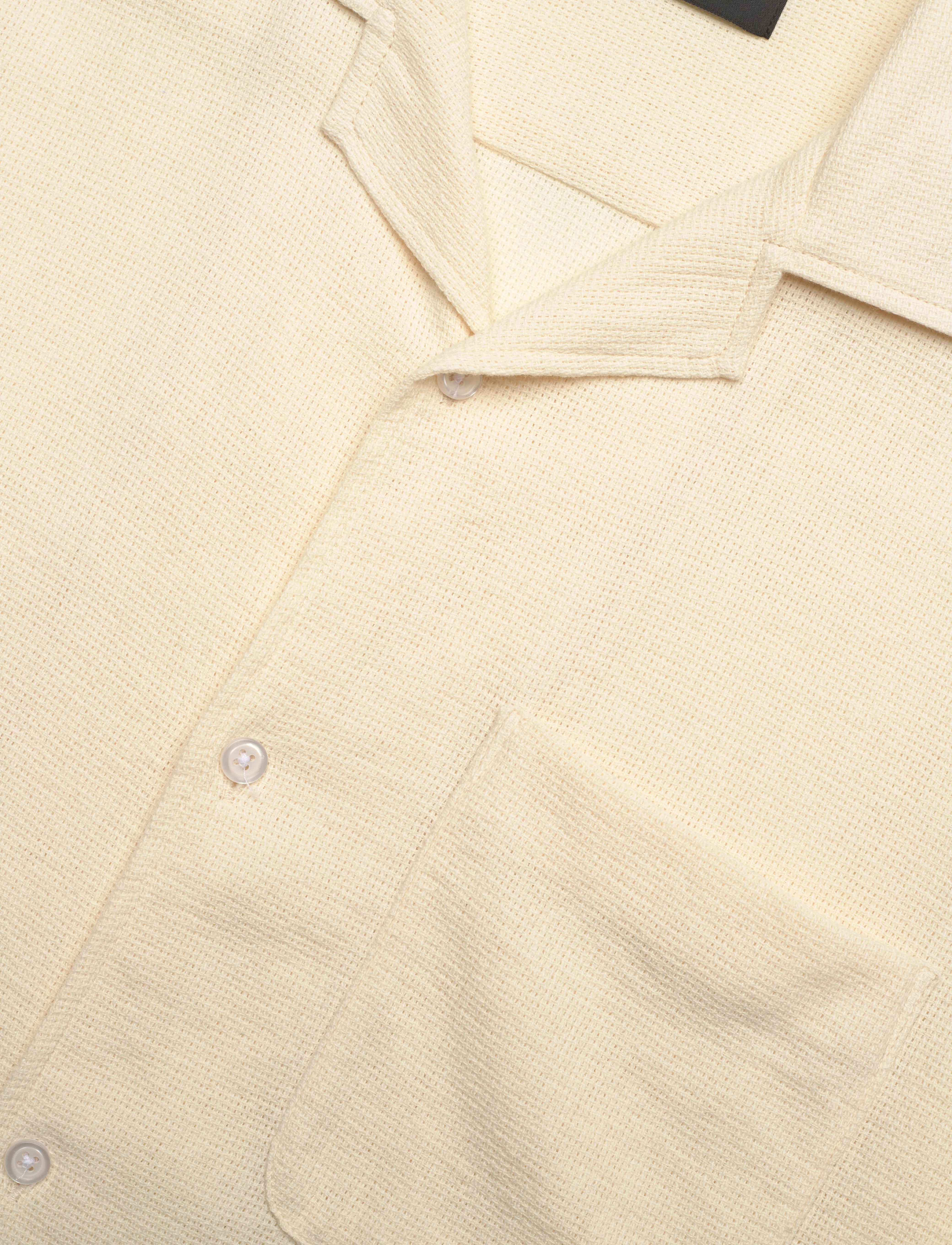 Mads Nørgaard - Texture Kenji Shirt SS - vanilla ice - 3