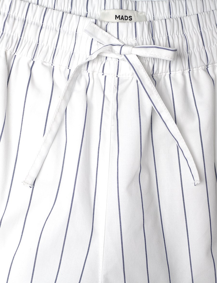 Mads Nørgaard - Crisp Poplin Pipa Pants - jogginghosen - pinstripe/parisian night - 3