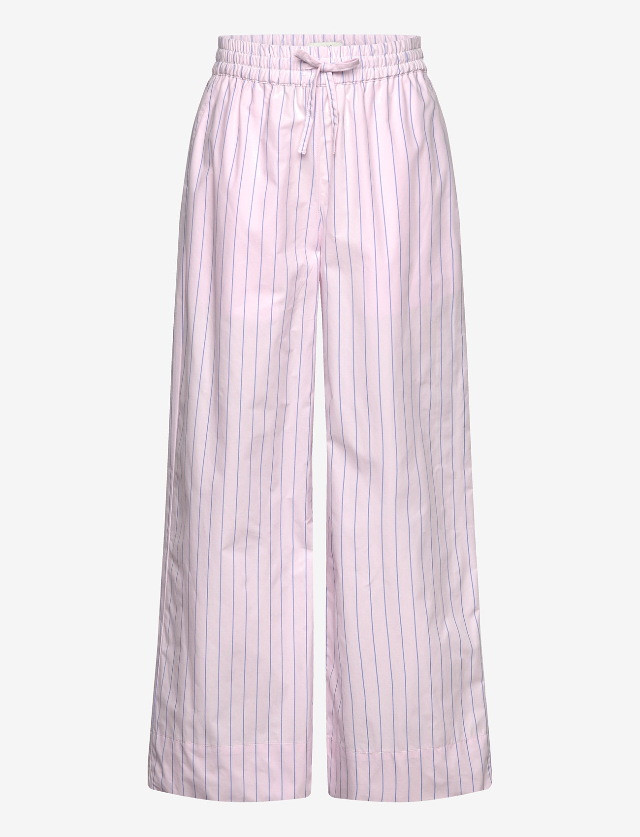 Mads Nørgaard - Crisp Poplin Pipa Pants - dressipüksid - pinstripe/parfait pink - 0