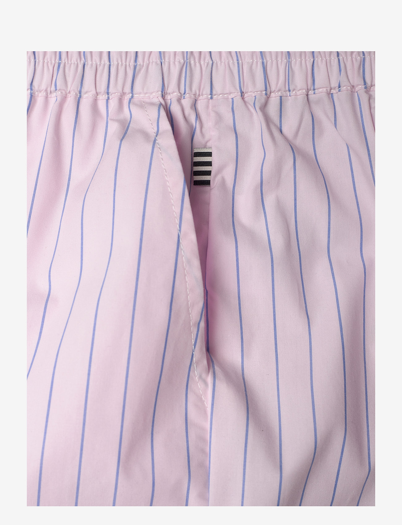 Mads Nørgaard - Crisp Poplin Pipa Pants - dressipüksid - pinstripe/parfait pink - 3